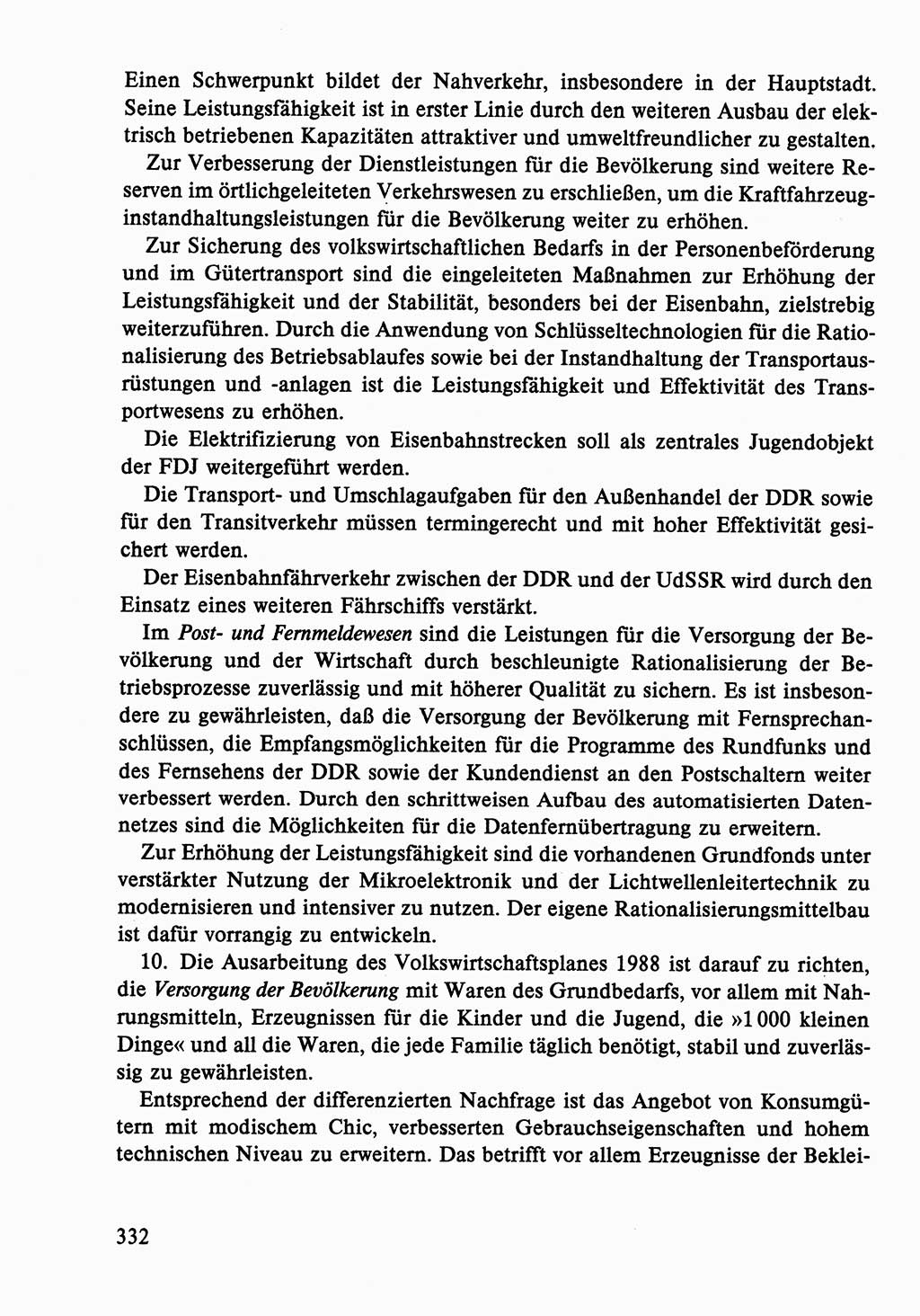 Dokumente der Sozialistischen Einheitspartei Deutschlands (SED) [Deutsche Demokratische Republik (DDR)] 1986-1987, Seite 332 (Dok. SED DDR 1986-1987, S. 332)