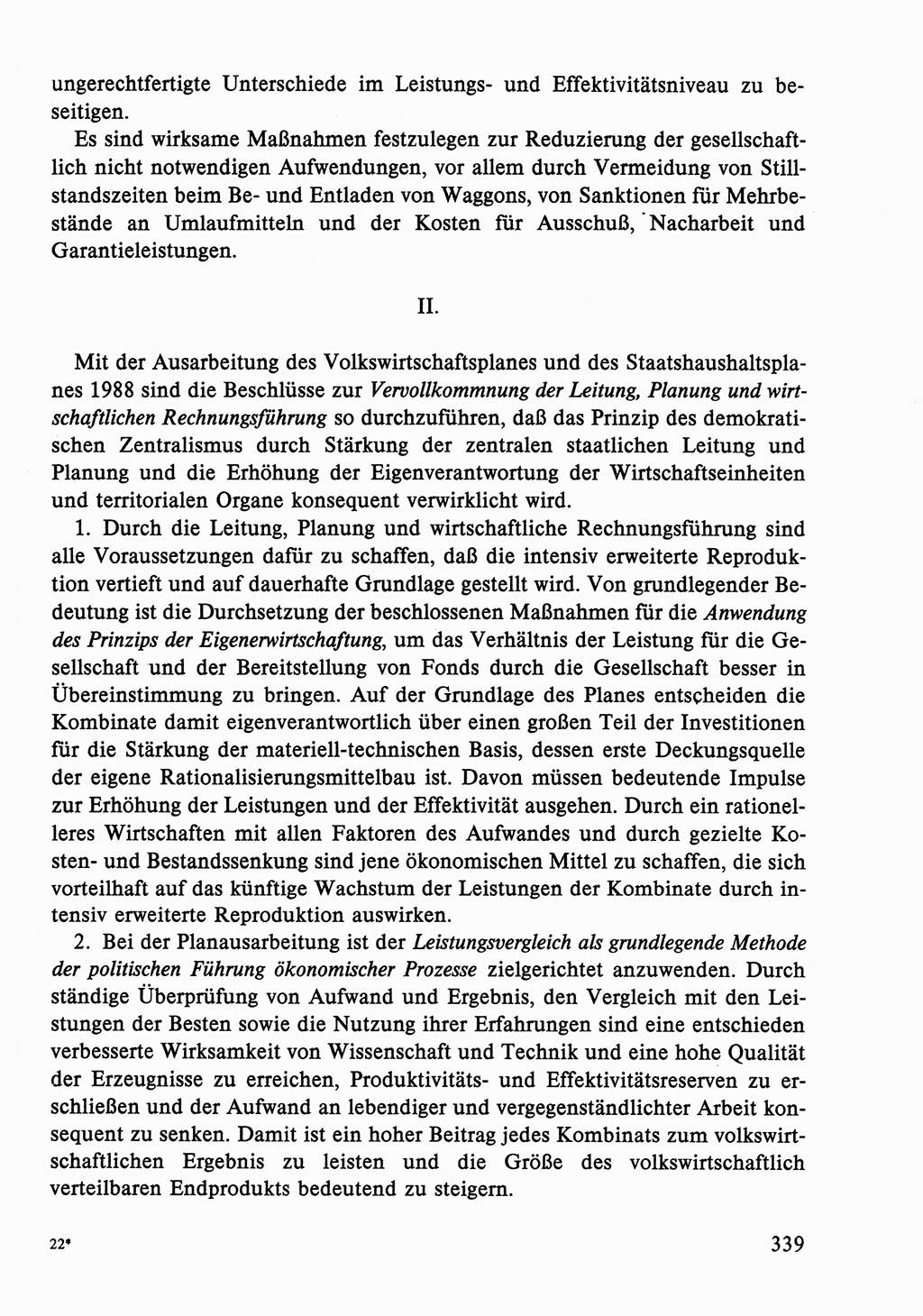 Dokumente der Sozialistischen Einheitspartei Deutschlands (SED) [Deutsche Demokratische Republik (DDR)] 1986-1987, Seite 339 (Dok. SED DDR 1986-1987, S. 339)