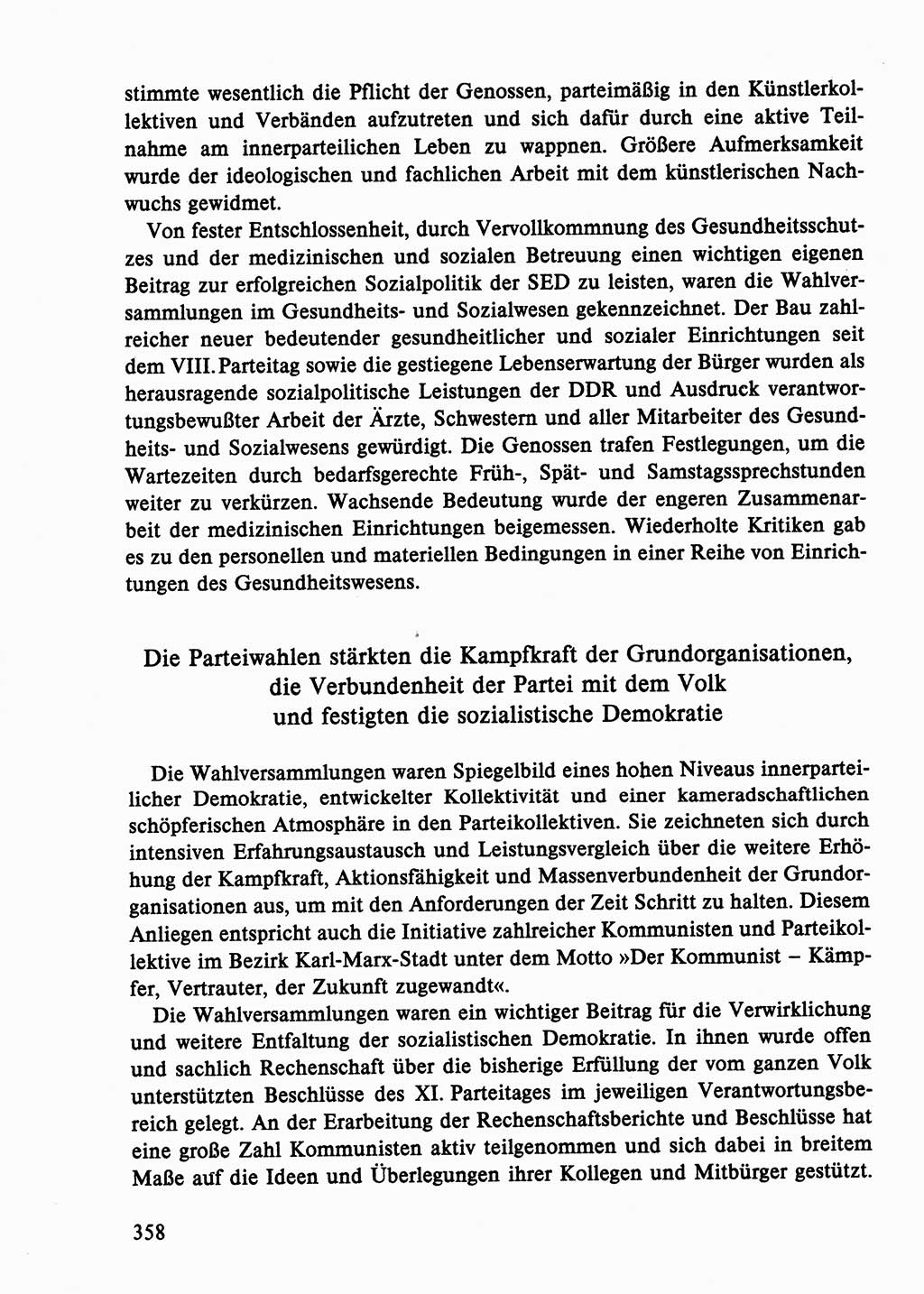 Dokumente der Sozialistischen Einheitspartei Deutschlands (SED) [Deutsche Demokratische Republik (DDR)] 1986-1987, Seite 358 (Dok. SED DDR 1986-1987, S. 358)