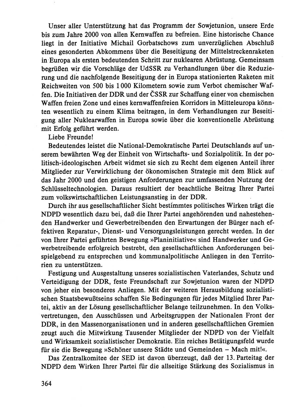 Dokumente der Sozialistischen Einheitspartei Deutschlands (SED) [Deutsche Demokratische Republik (DDR)] 1986-1987, Seite 364 (Dok. SED DDR 1986-1987, S. 364)