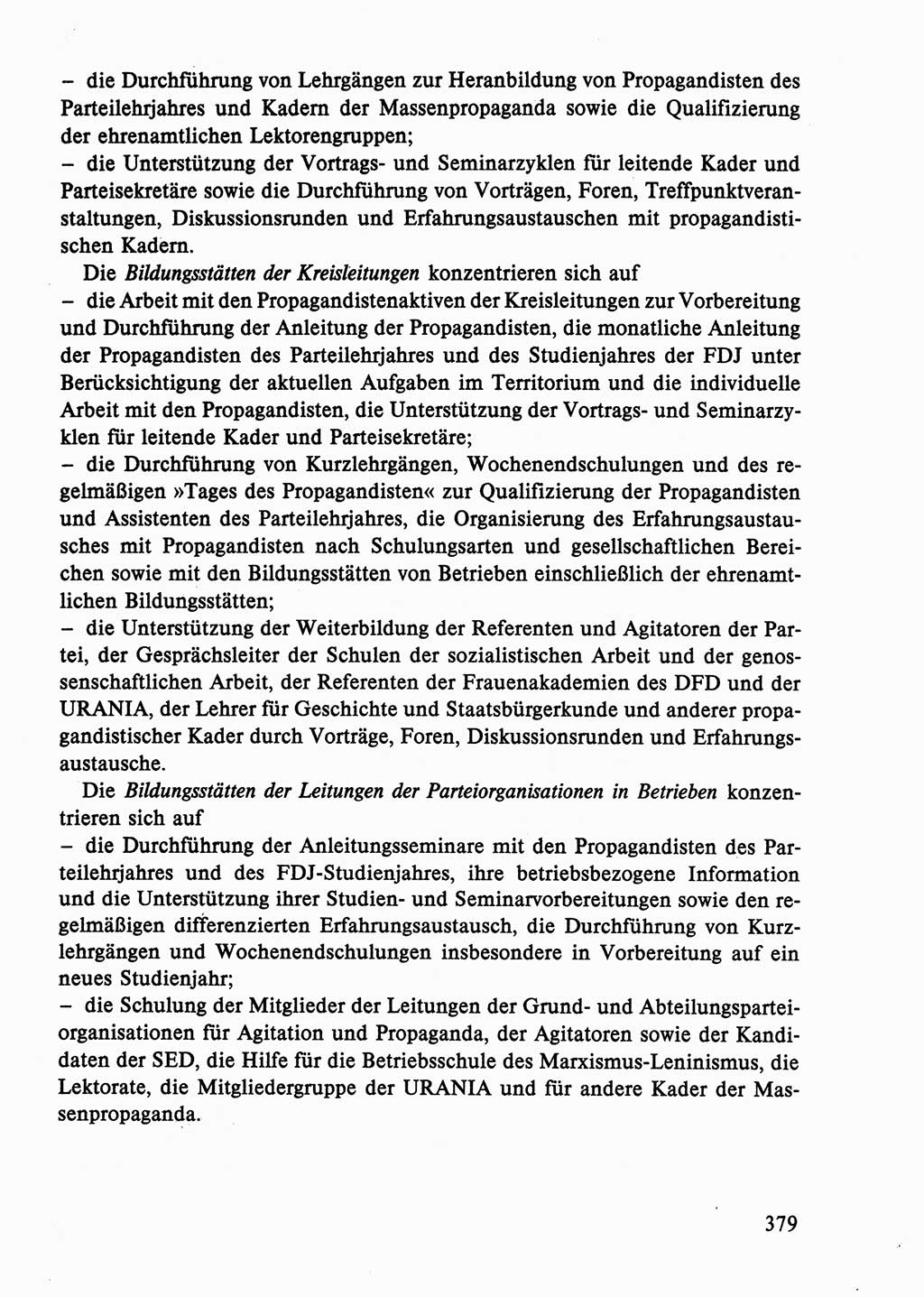 Dokumente der Sozialistischen Einheitspartei Deutschlands (SED) [Deutsche Demokratische Republik (DDR)] 1986-1987, Seite 379 (Dok. SED DDR 1986-1987, S. 379)