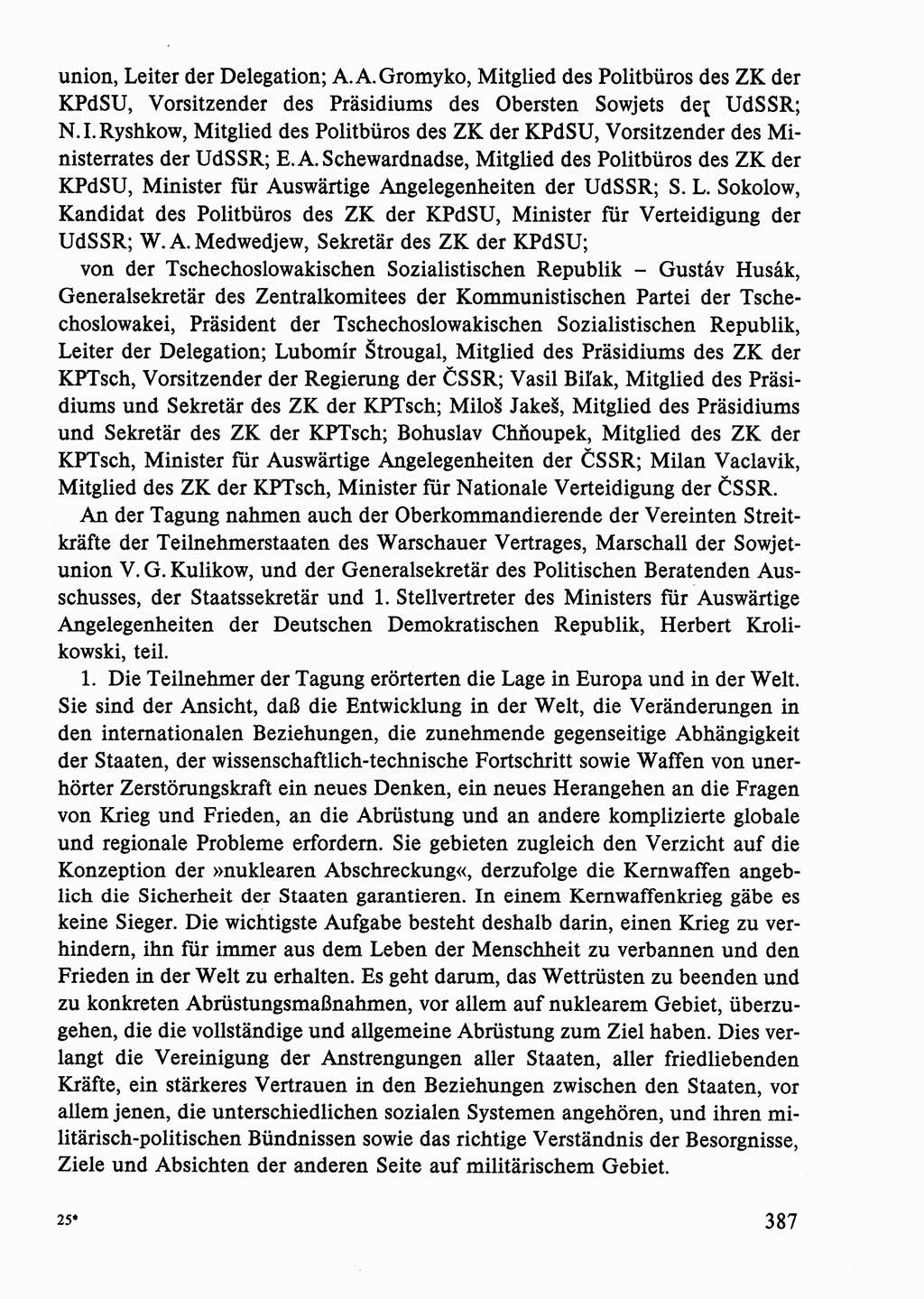 Dokumente der Sozialistischen Einheitspartei Deutschlands (SED) [Deutsche Demokratische Republik (DDR)] 1986-1987, Seite 387 (Dok. SED DDR 1986-1987, S. 387)