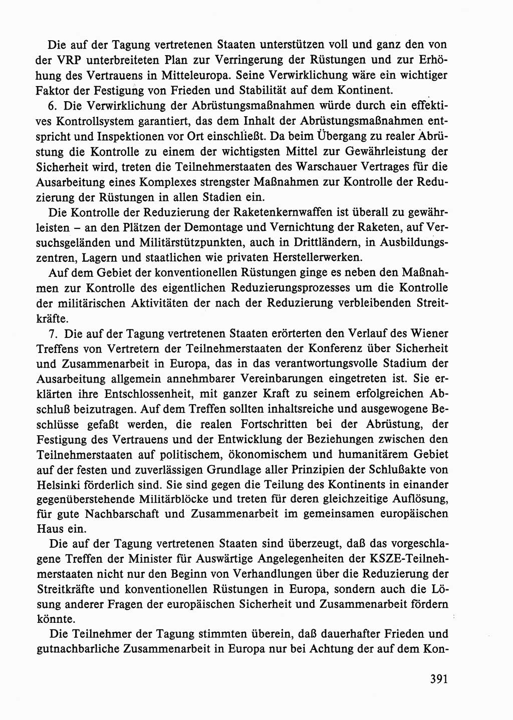 Dokumente der Sozialistischen Einheitspartei Deutschlands (SED) [Deutsche Demokratische Republik (DDR)] 1986-1987, Seite 391 (Dok. SED DDR 1986-1987, S. 391)