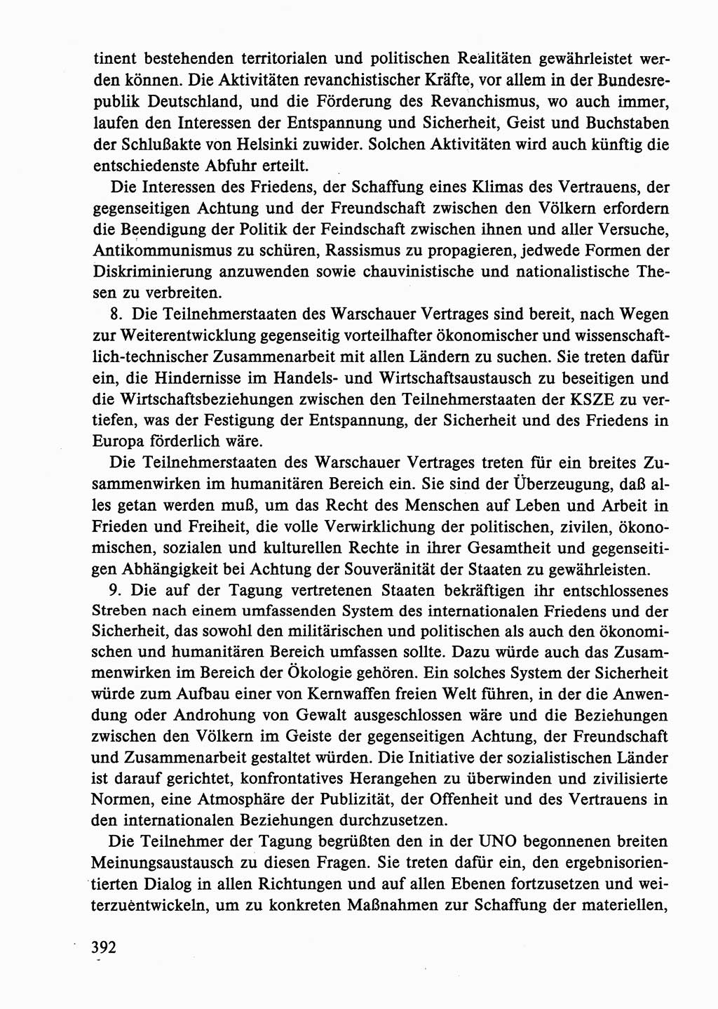 Dokumente der Sozialistischen Einheitspartei Deutschlands (SED) [Deutsche Demokratische Republik (DDR)] 1986-1987, Seite 392 (Dok. SED DDR 1986-1987, S. 392)