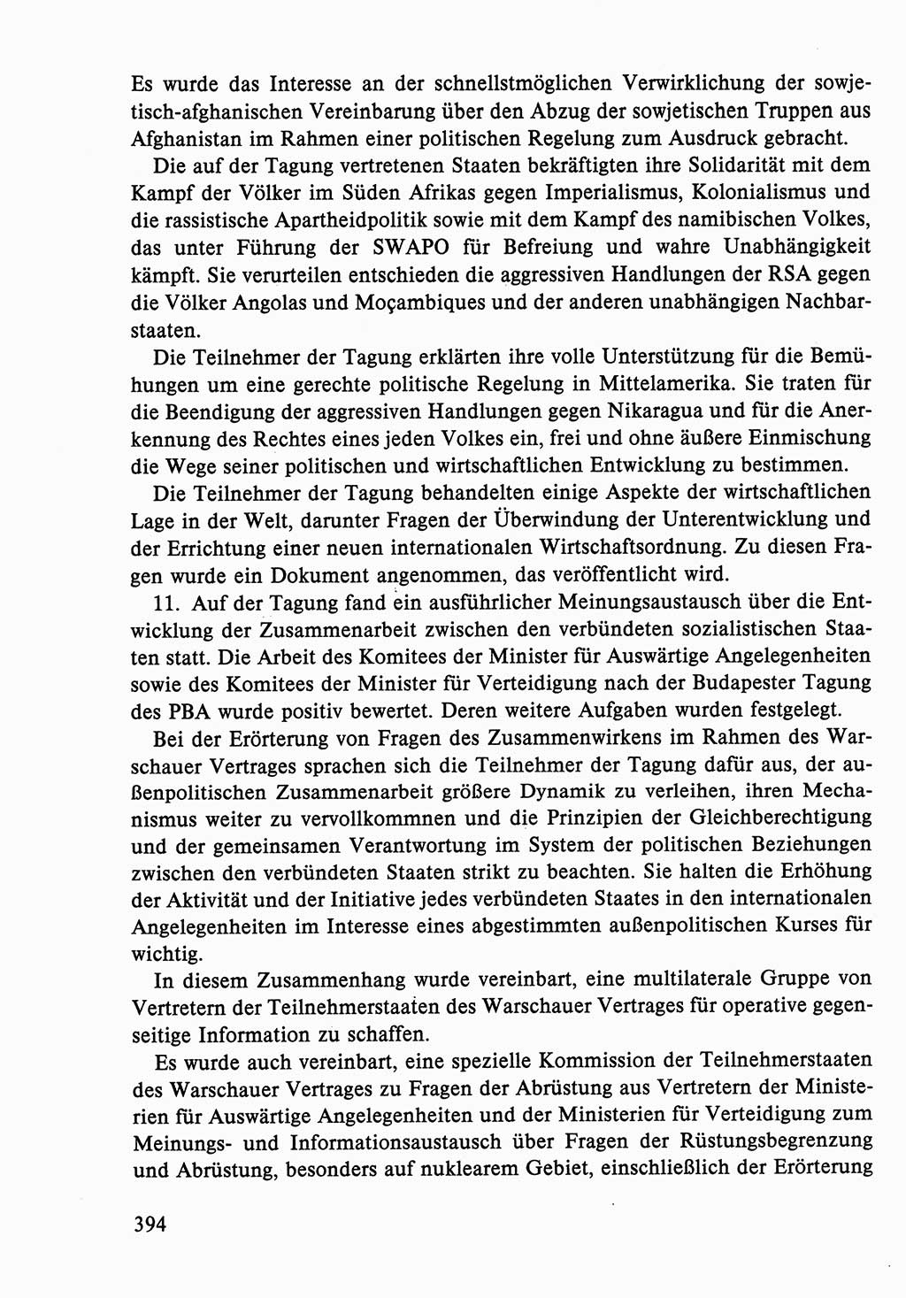 Dokumente der Sozialistischen Einheitspartei Deutschlands (SED) [Deutsche Demokratische Republik (DDR)] 1986-1987, Seite 394 (Dok. SED DDR 1986-1987, S. 394)