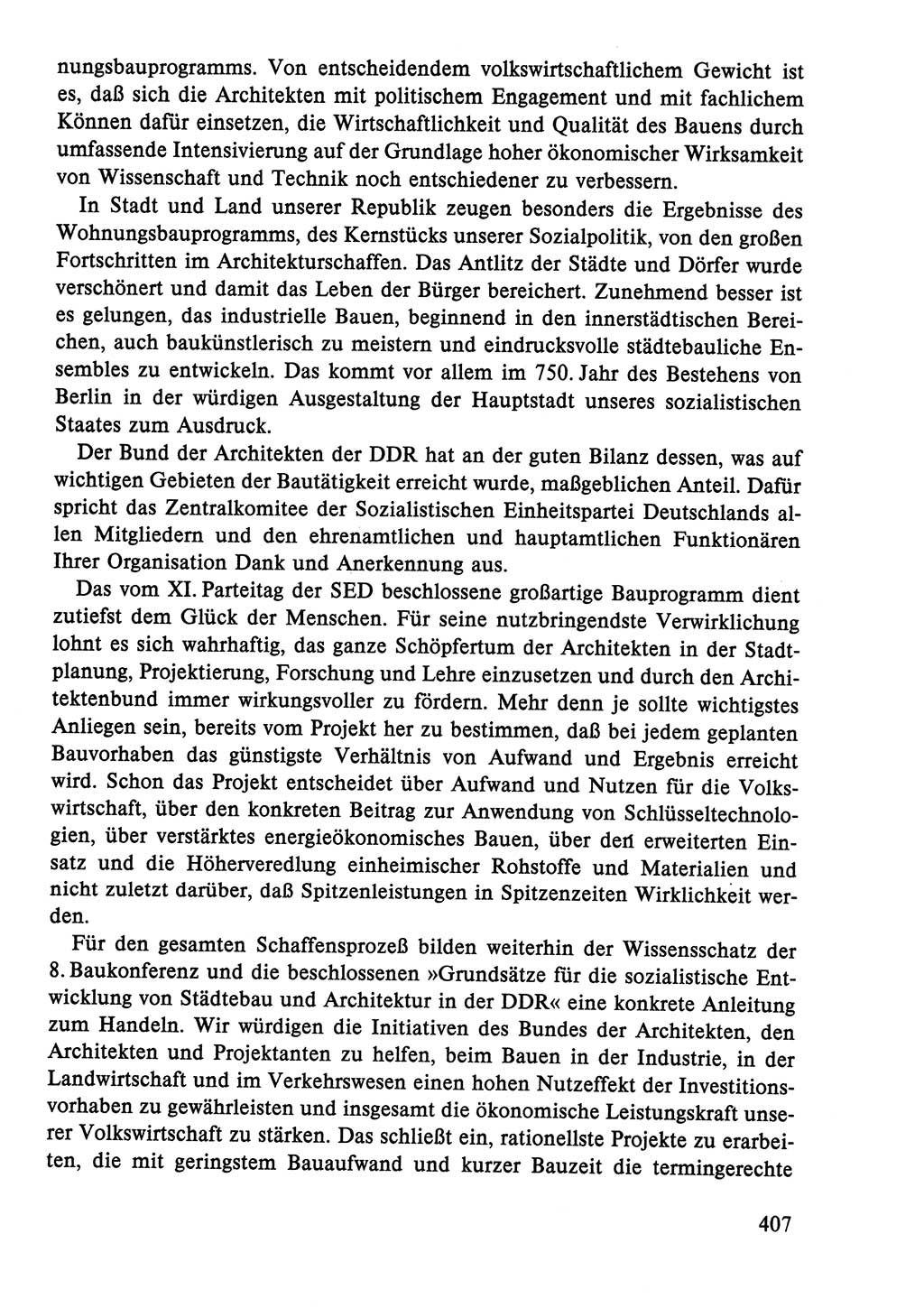 Dokumente der Sozialistischen Einheitspartei Deutschlands (SED) [Deutsche Demokratische Republik (DDR)] 1986-1987, Seite 407 (Dok. SED DDR 1986-1987, S. 407)