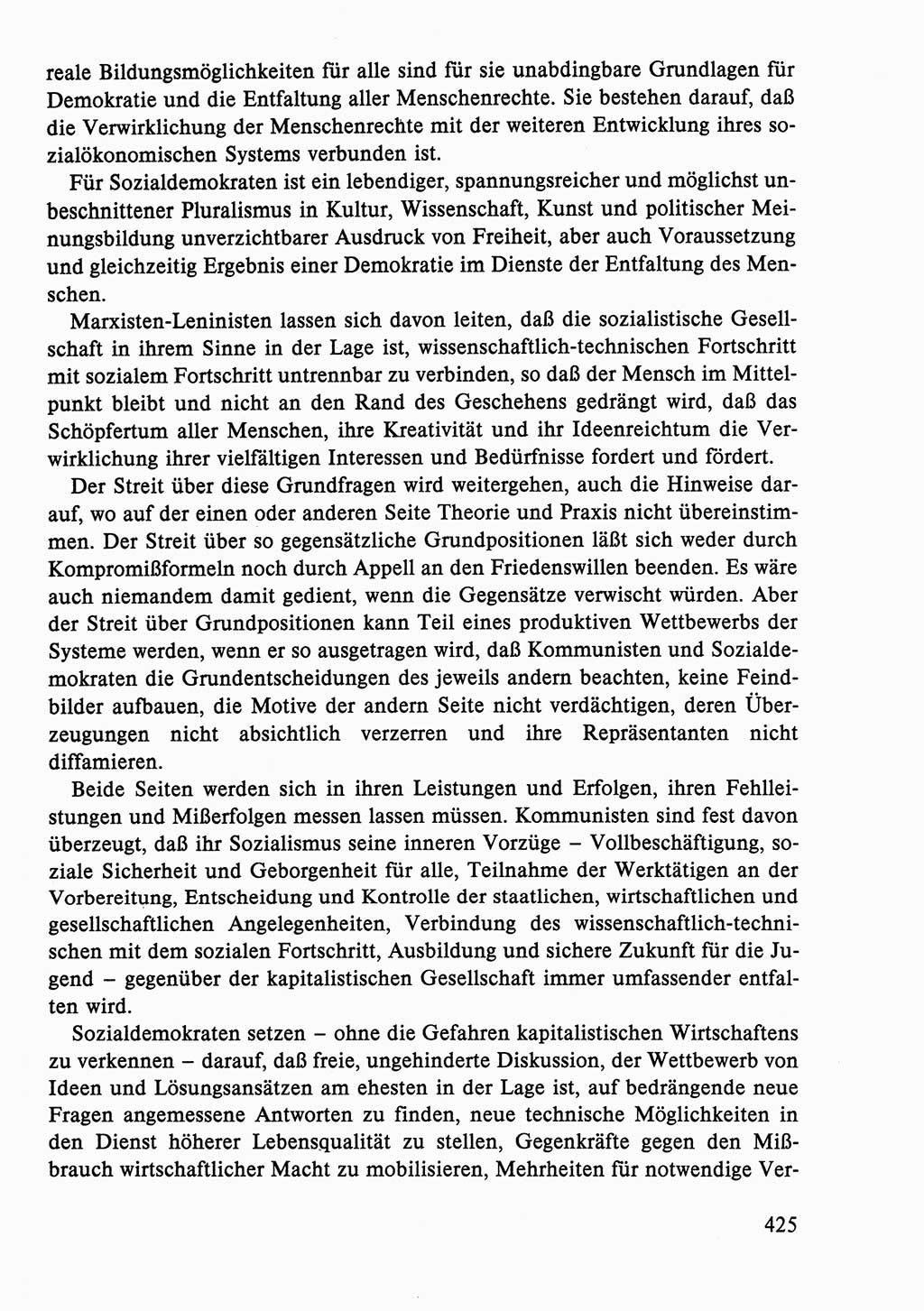 Dokumente der Sozialistischen Einheitspartei Deutschlands (SED) [Deutsche Demokratische Republik (DDR)] 1986-1987, Seite 425 (Dok. SED DDR 1986-1987, S. 425)