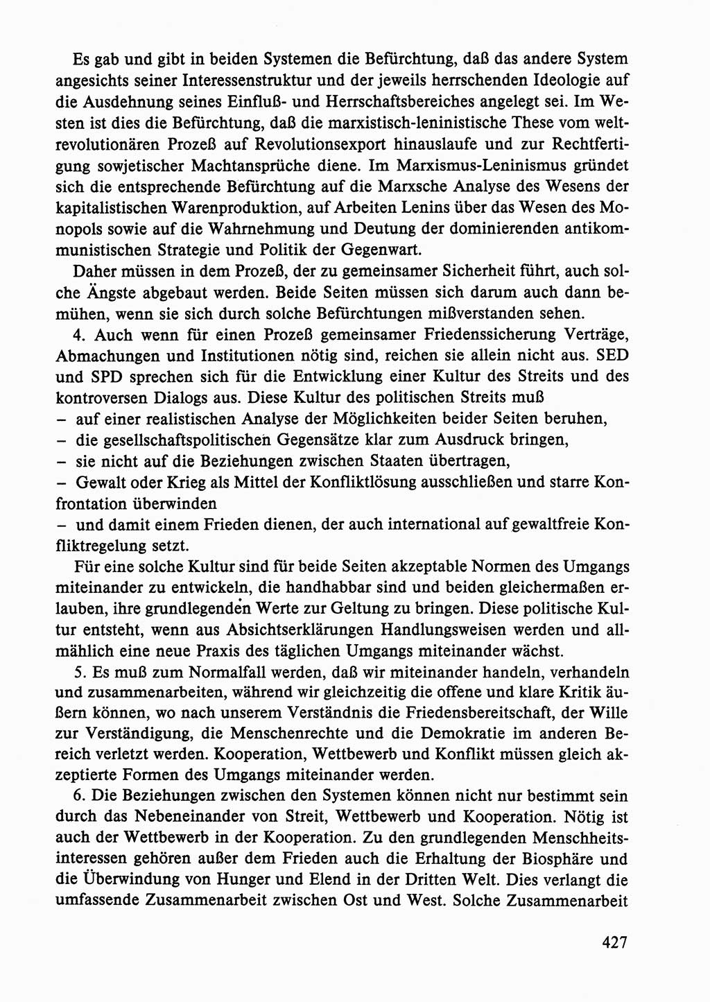 Dokumente der Sozialistischen Einheitspartei Deutschlands (SED) [Deutsche Demokratische Republik (DDR)] 1986-1987, Seite 427 (Dok. SED DDR 1986-1987, S. 427)