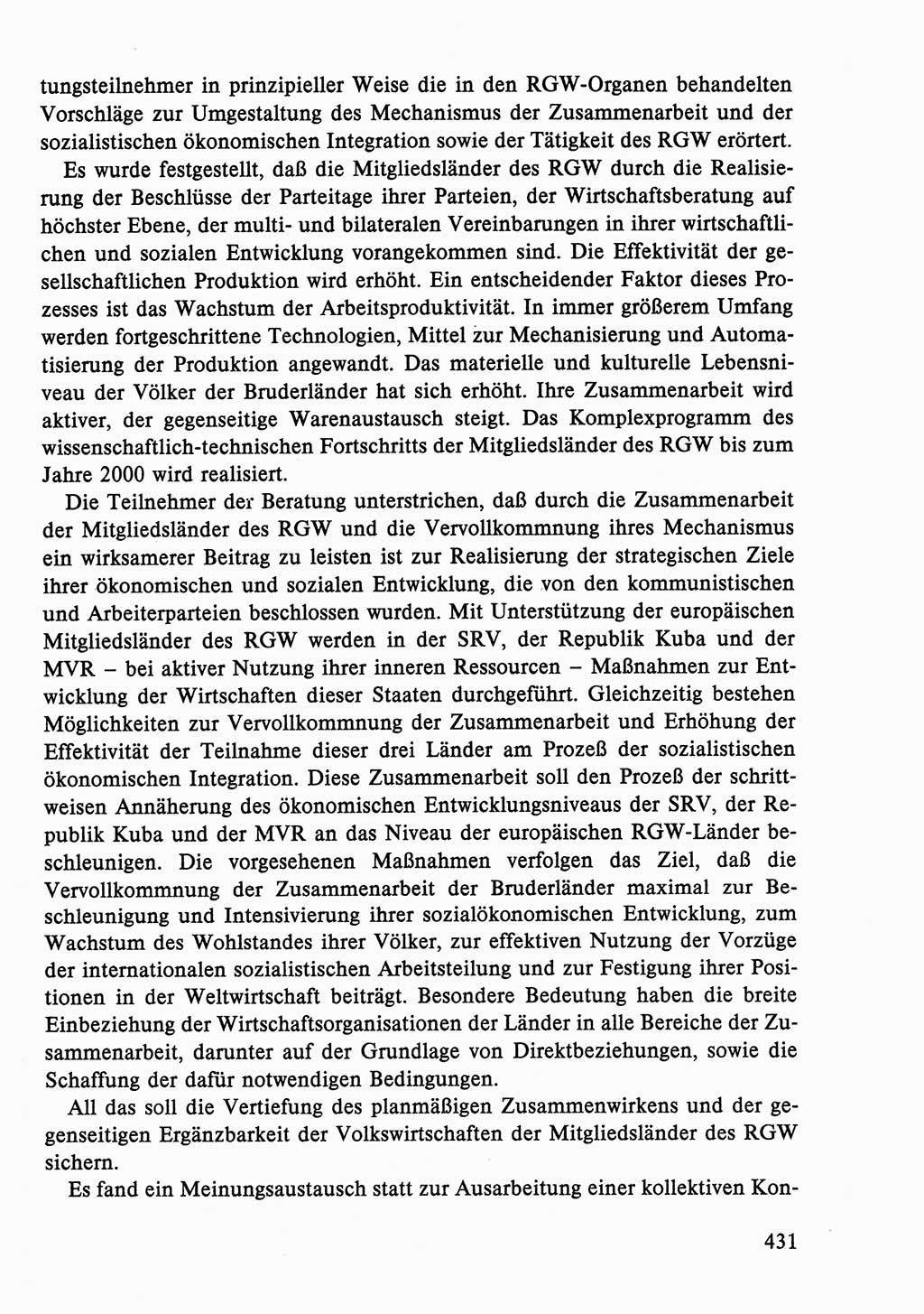 Dokumente der Sozialistischen Einheitspartei Deutschlands (SED) [Deutsche Demokratische Republik (DDR)] 1986-1987, Seite 431 (Dok. SED DDR 1986-1987, S. 431)