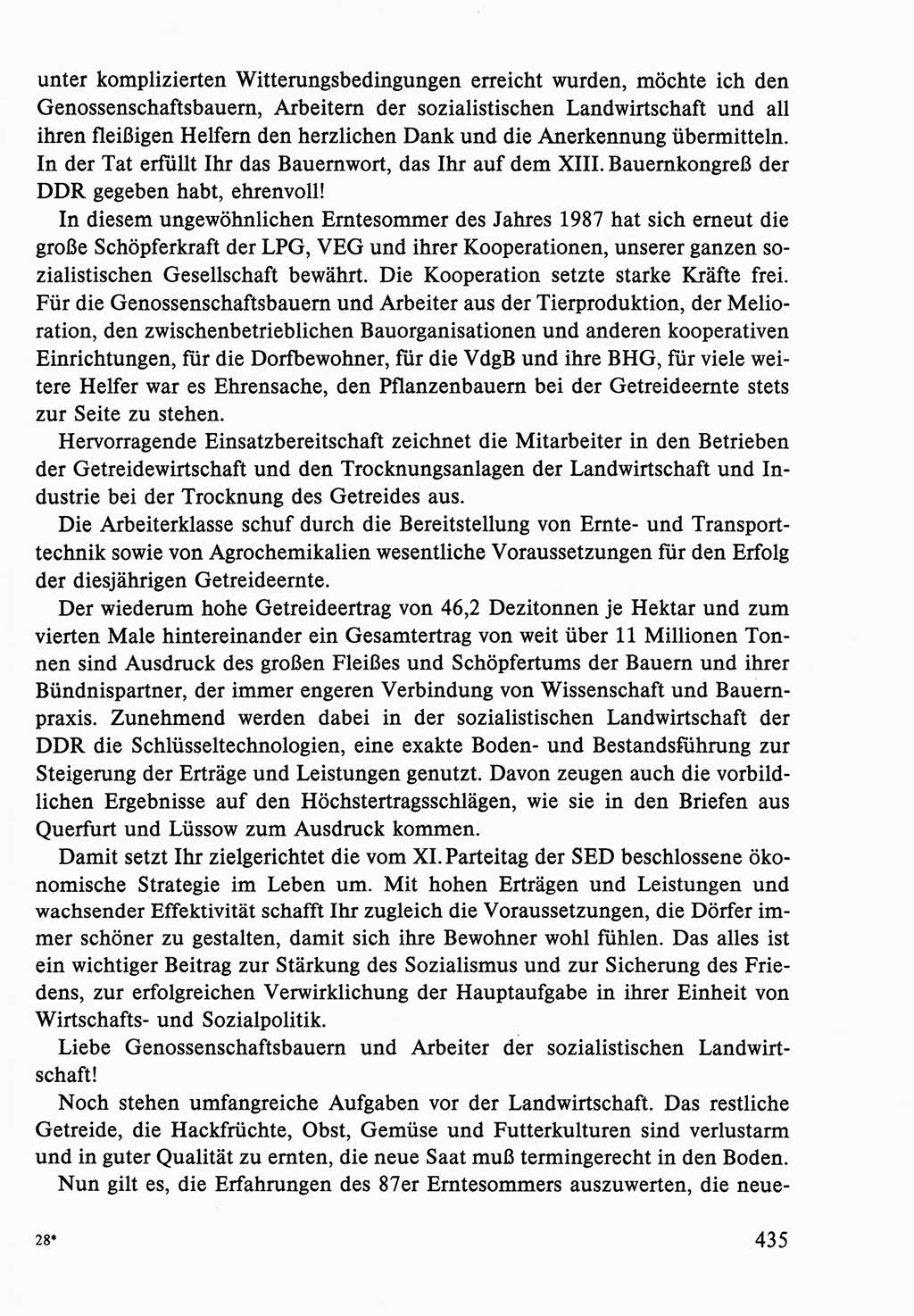 Dokumente der Sozialistischen Einheitspartei Deutschlands (SED) [Deutsche Demokratische Republik (DDR)] 1986-1987, Seite 435 (Dok. SED DDR 1986-1987, S. 435)