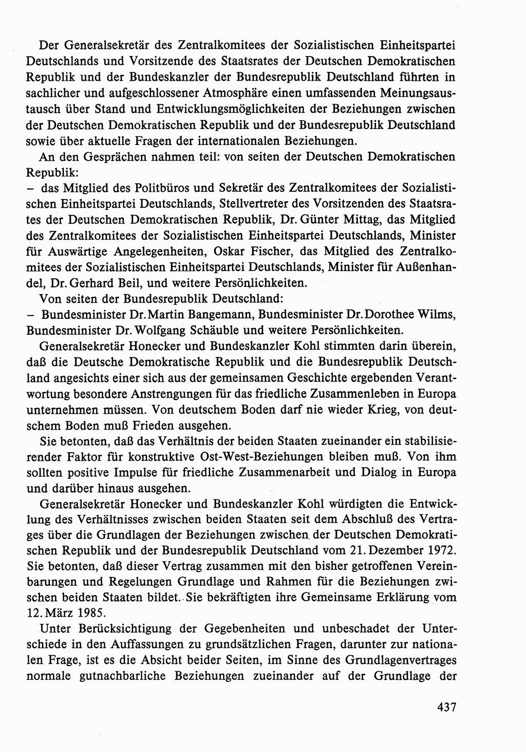 Dokumente der Sozialistischen Einheitspartei Deutschlands (SED) [Deutsche Demokratische Republik (DDR)] 1986-1987, Seite 437 (Dok. SED DDR 1986-1987, S. 437)