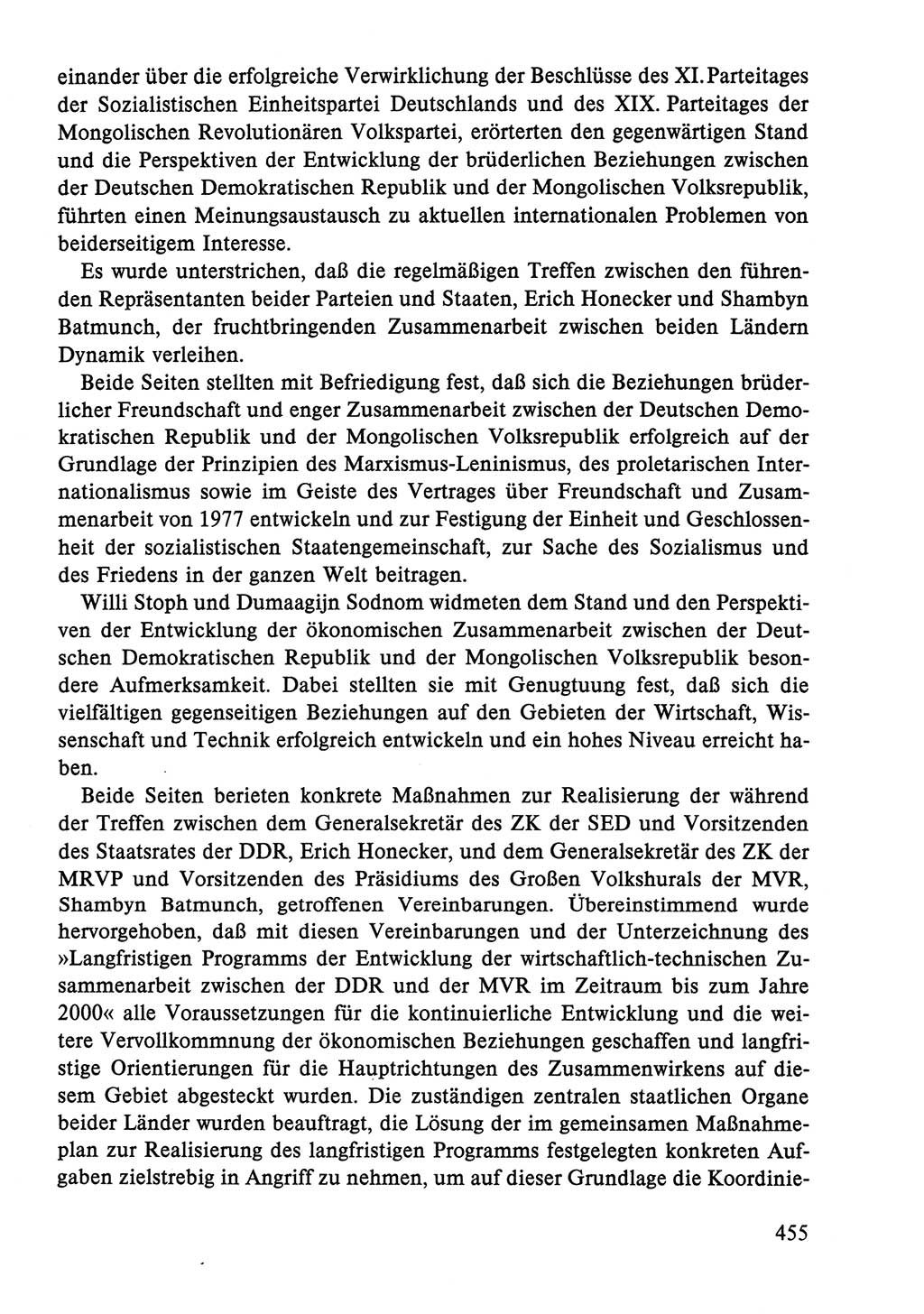 Dokumente der Sozialistischen Einheitspartei Deutschlands (SED) [Deutsche Demokratische Republik (DDR)] 1986-1987, Seite 455 (Dok. SED DDR 1986-1987, S. 455)