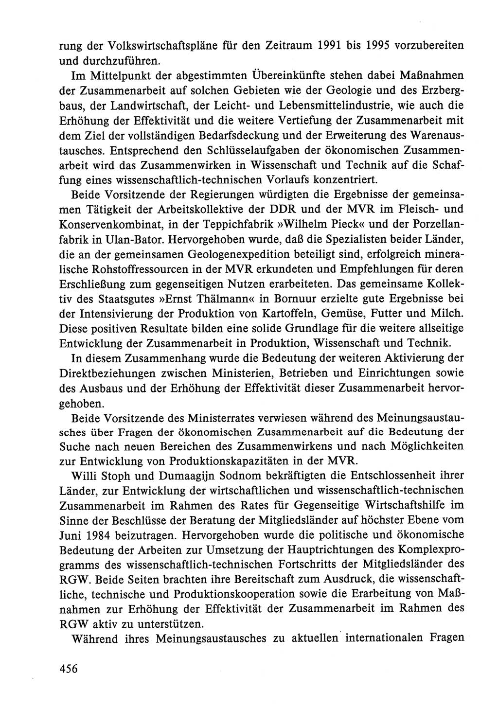 Dokumente der Sozialistischen Einheitspartei Deutschlands (SED) [Deutsche Demokratische Republik (DDR)] 1986-1987, Seite 456 (Dok. SED DDR 1986-1987, S. 456)