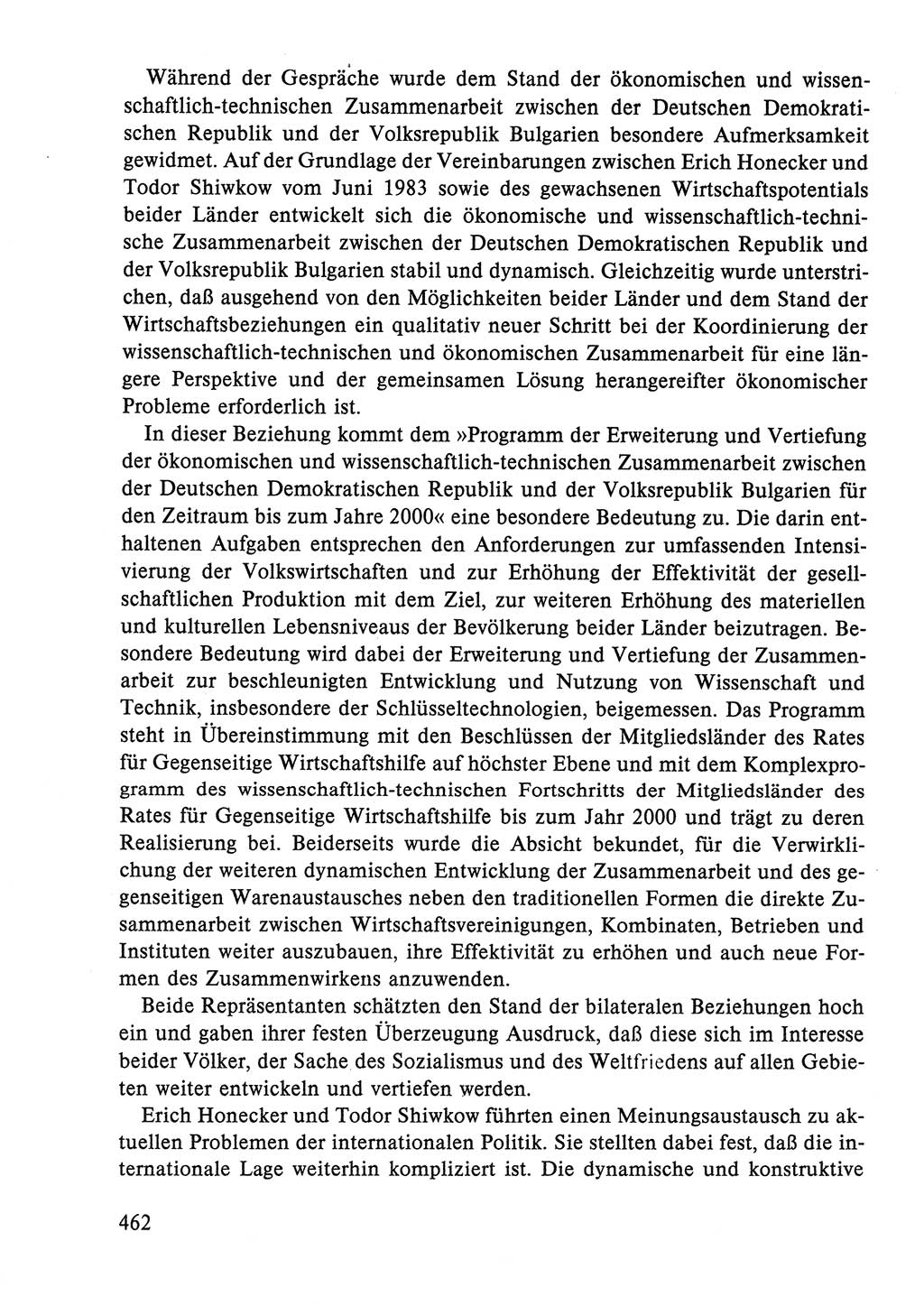 Dokumente der Sozialistischen Einheitspartei Deutschlands (SED) [Deutsche Demokratische Republik (DDR)] 1986-1987, Seite 462 (Dok. SED DDR 1986-1987, S. 462)