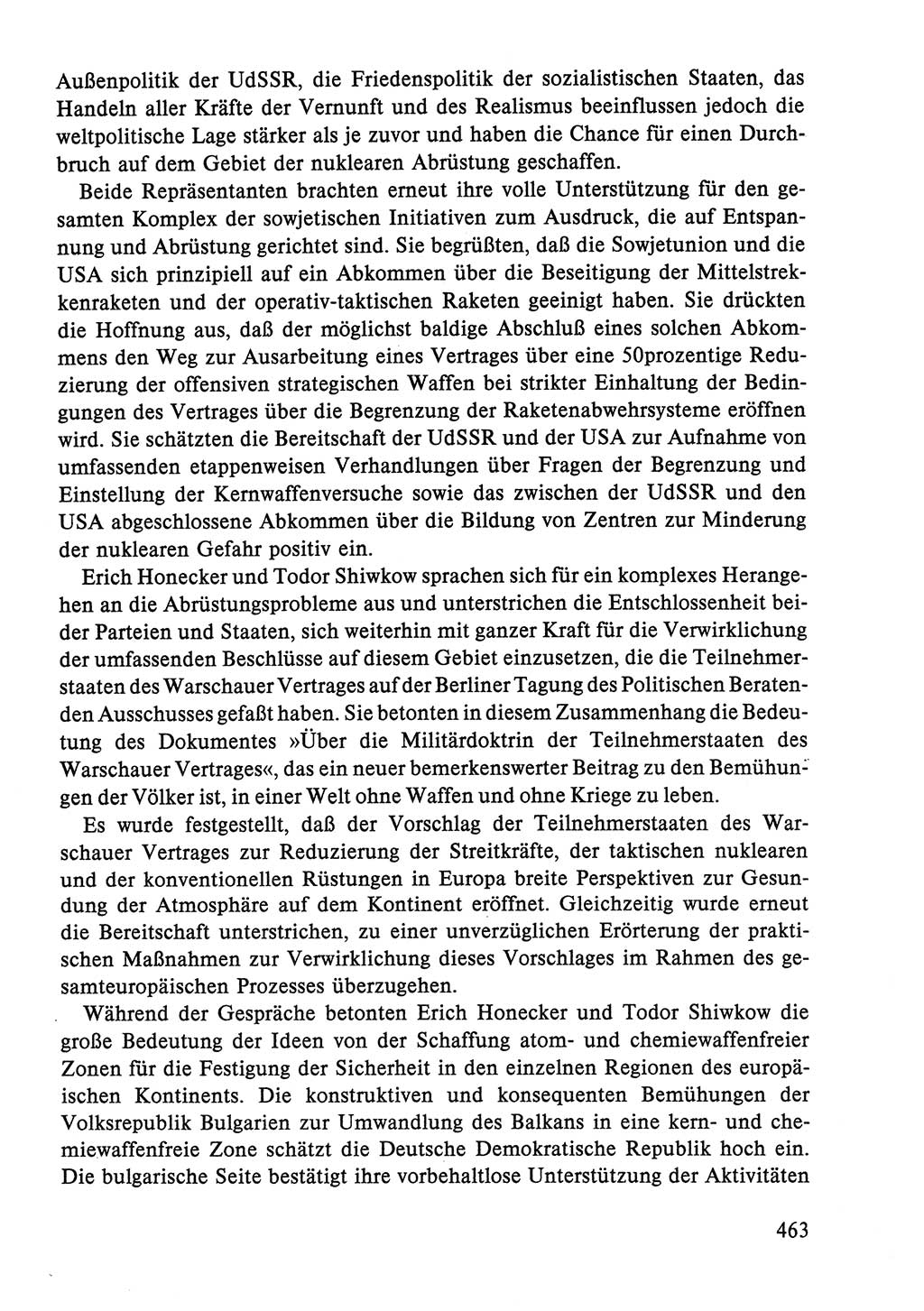 Dokumente der Sozialistischen Einheitspartei Deutschlands (SED) [Deutsche Demokratische Republik (DDR)] 1986-1987, Seite 463 (Dok. SED DDR 1986-1987, S. 463)