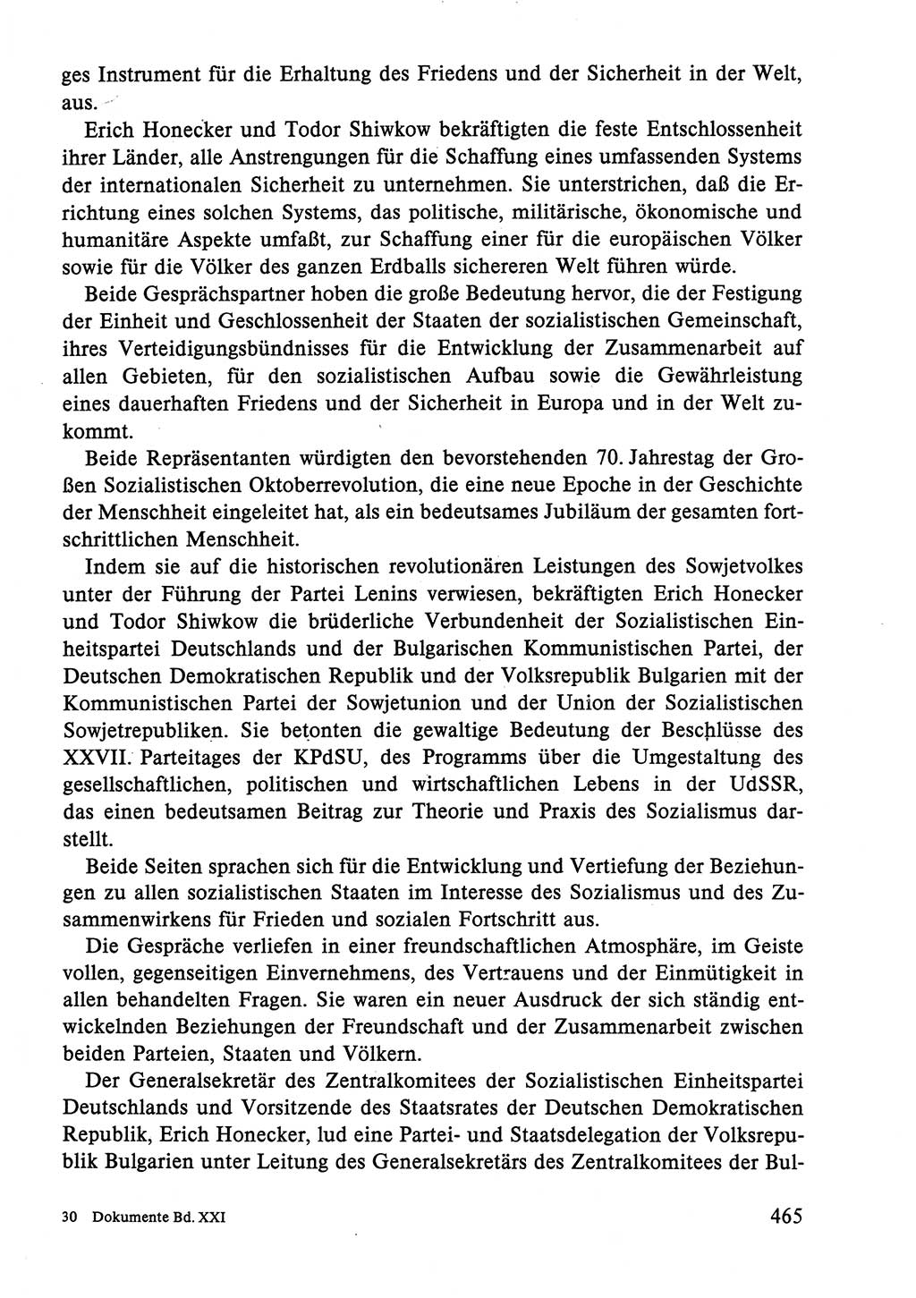 Dokumente der Sozialistischen Einheitspartei Deutschlands (SED) [Deutsche Demokratische Republik (DDR)] 1986-1987, Seite 465 (Dok. SED DDR 1986-1987, S. 465)