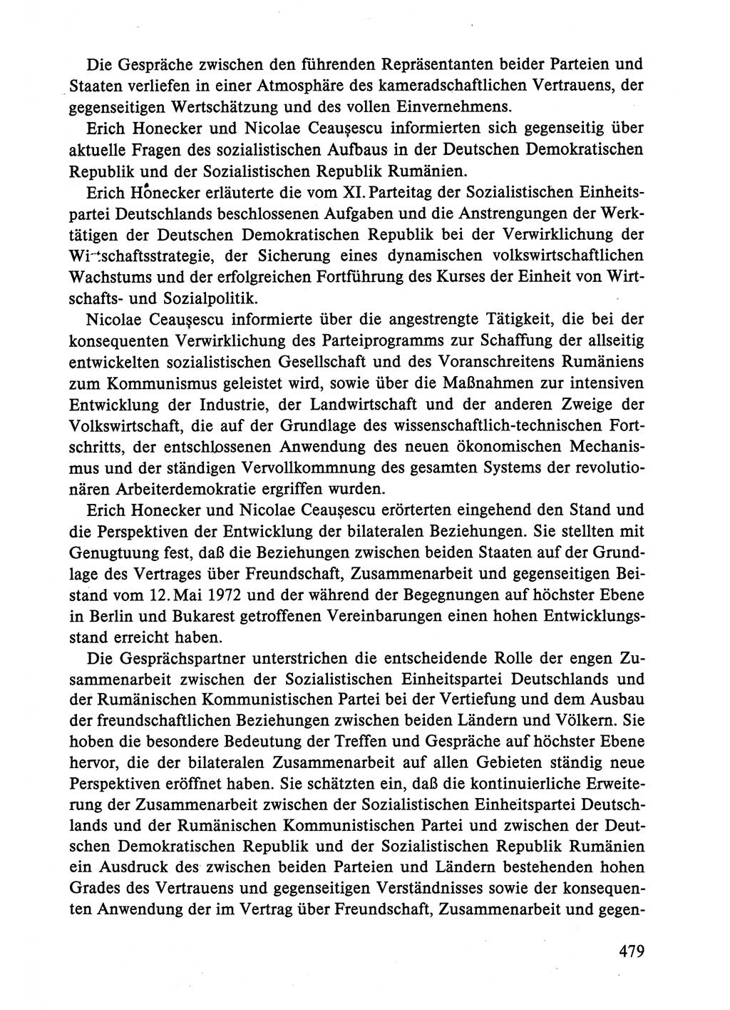 Dokumente der Sozialistischen Einheitspartei Deutschlands (SED) [Deutsche Demokratische Republik (DDR)] 1986-1987, Seite 479 (Dok. SED DDR 1986-1987, S. 479)