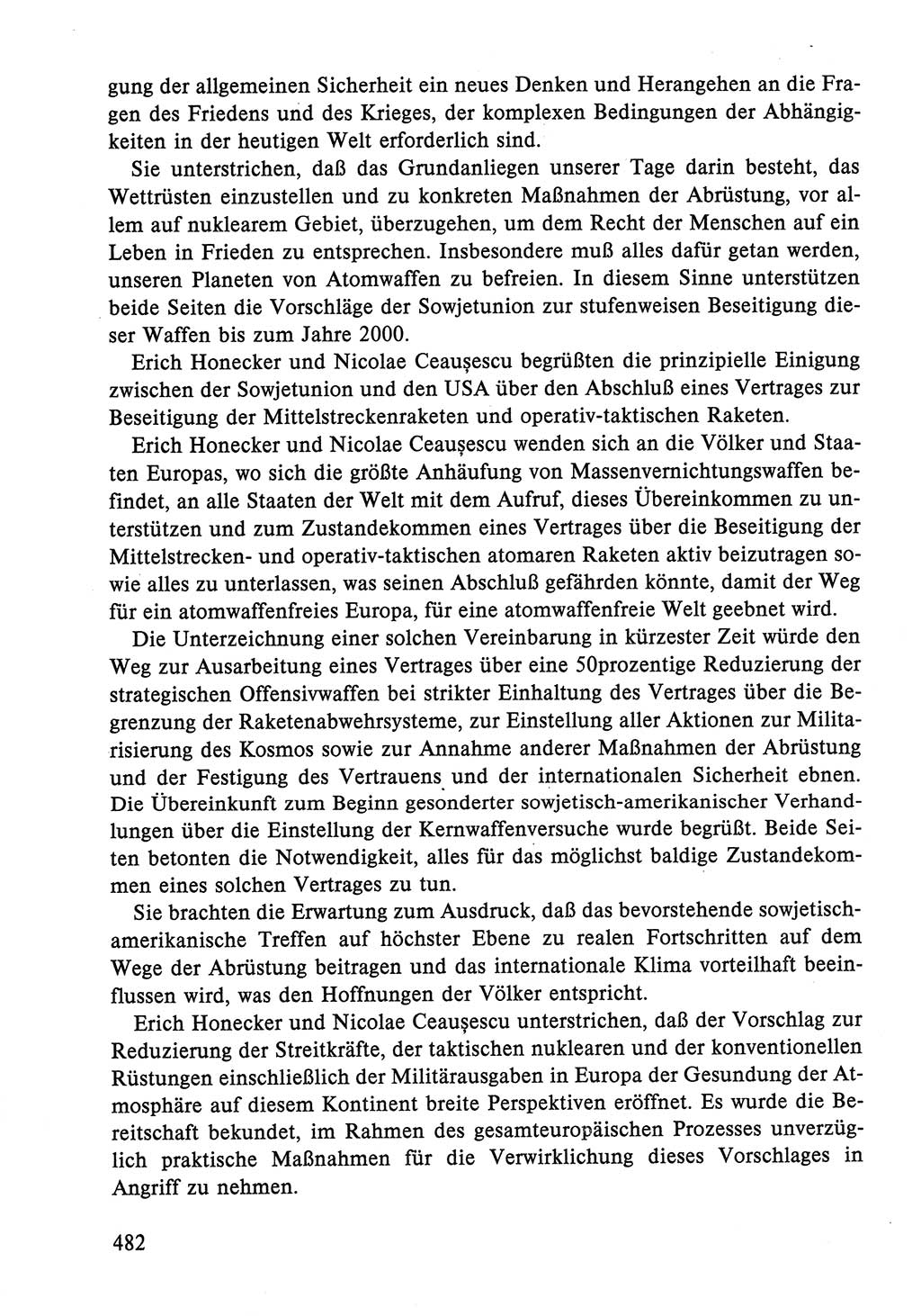 Dokumente der Sozialistischen Einheitspartei Deutschlands (SED) [Deutsche Demokratische Republik (DDR)] 1986-1987, Seite 482 (Dok. SED DDR 1986-1987, S. 482)