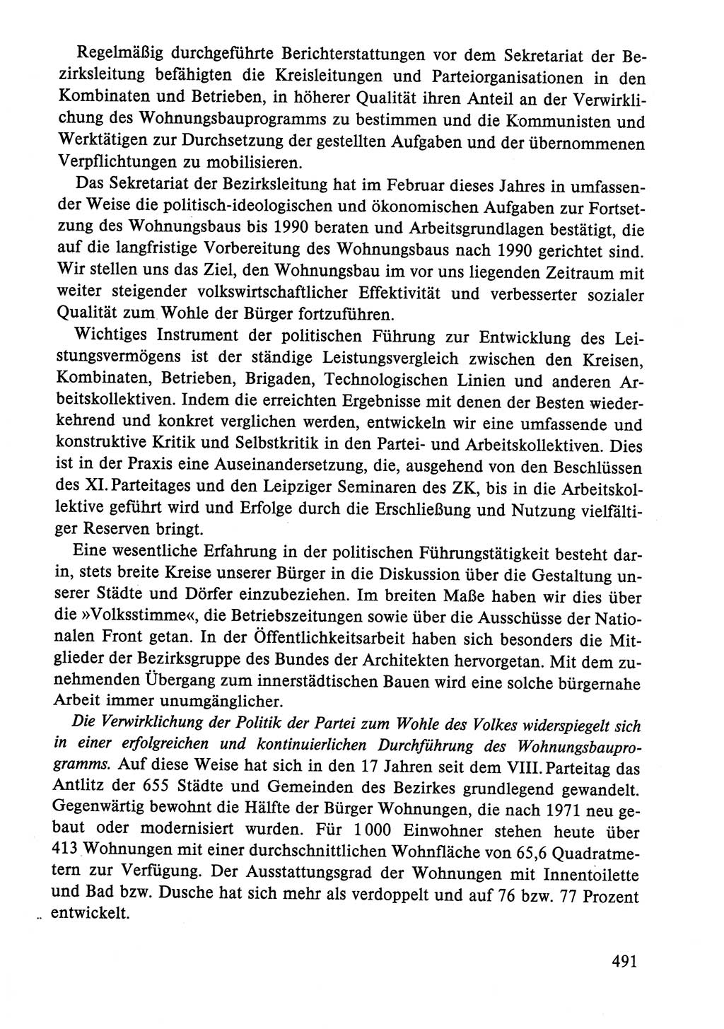 Dokumente der Sozialistischen Einheitspartei Deutschlands (SED) [Deutsche Demokratische Republik (DDR)] 1986-1987, Seite 491 (Dok. SED DDR 1986-1987, S. 491)