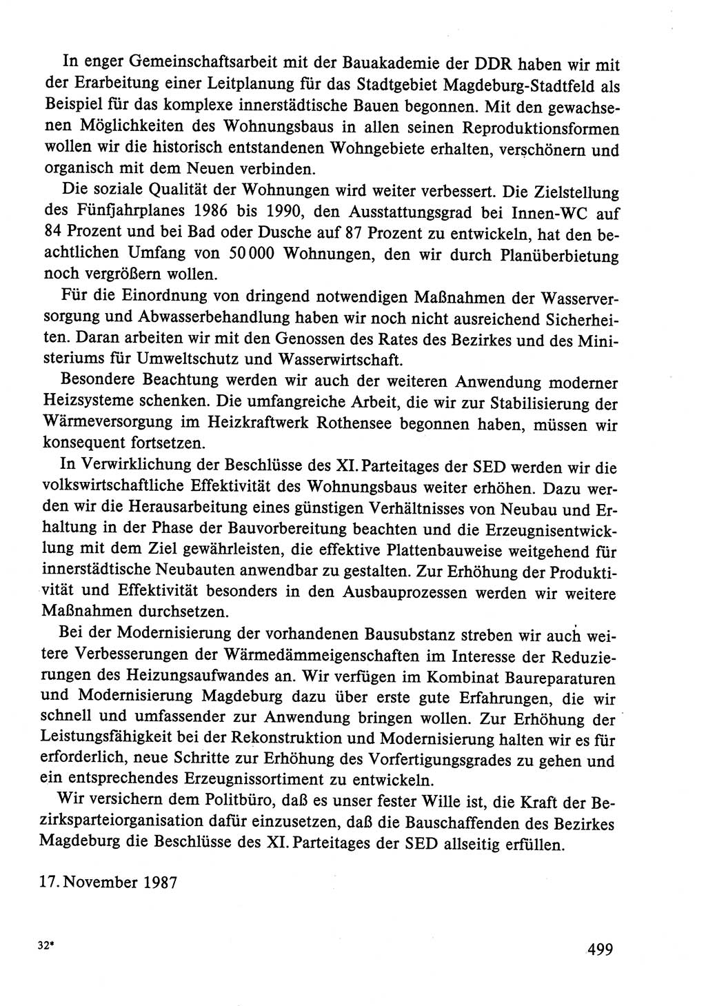 Dokumente der Sozialistischen Einheitspartei Deutschlands (SED) [Deutsche Demokratische Republik (DDR)] 1986-1987, Seite 499 (Dok. SED DDR 1986-1987, S. 499)