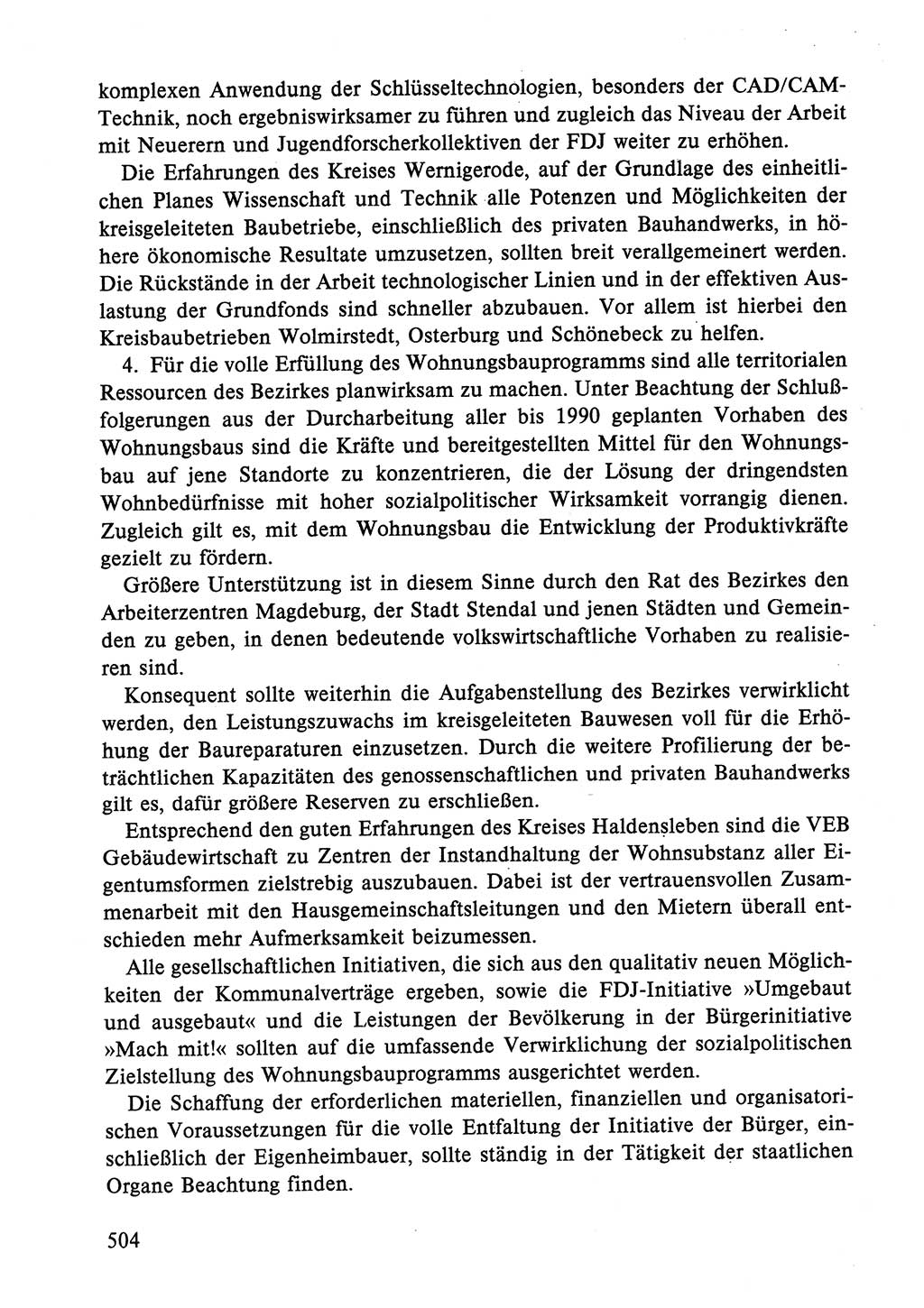 Dokumente der Sozialistischen Einheitspartei Deutschlands (SED) [Deutsche Demokratische Republik (DDR)] 1986-1987, Seite 504 (Dok. SED DDR 1986-1987, S. 504)
