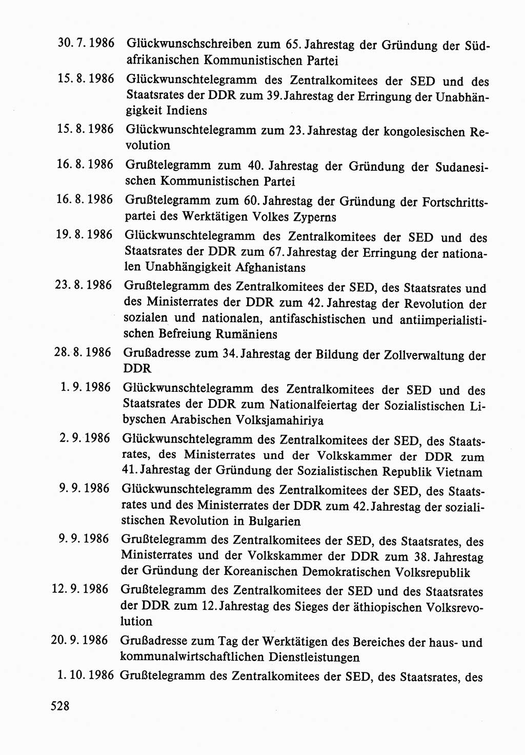Dokumente der Sozialistischen Einheitspartei Deutschlands (SED) [Deutsche Demokratische Republik (DDR)] 1986-1987, Seite 528 (Dok. SED DDR 1986-1987, S. 528)