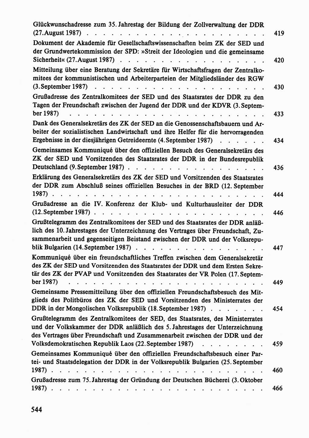 Dokumente der Sozialistischen Einheitspartei Deutschlands (SED) [Deutsche Demokratische Republik (DDR)] 1986-1987, Seite 544 (Dok. SED DDR 1986-1987, S. 544)