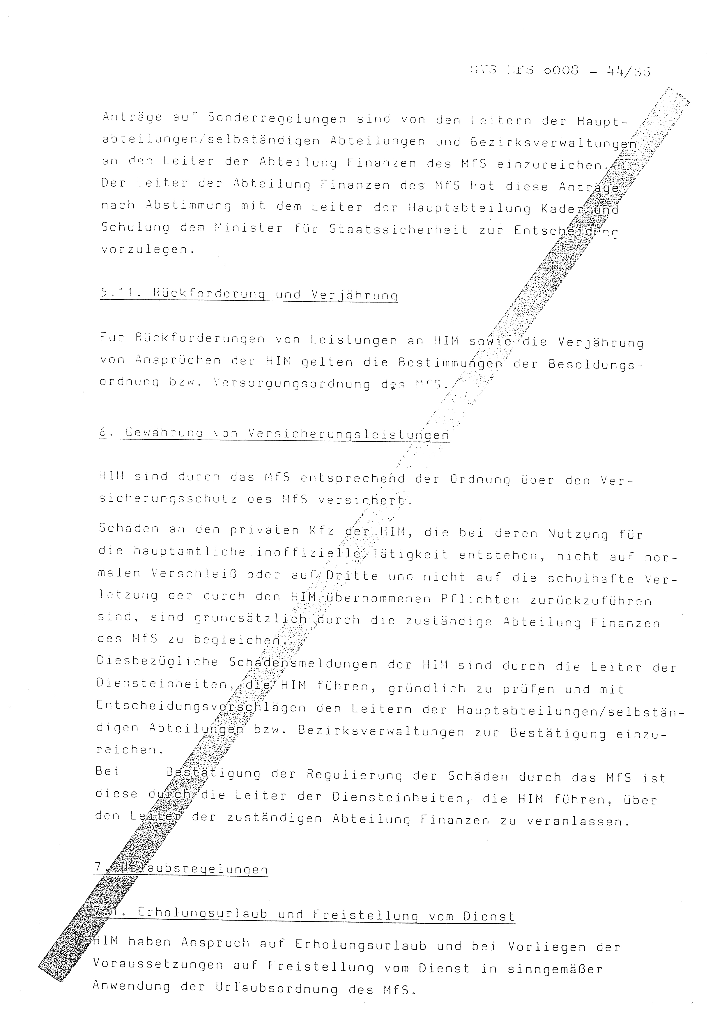 2. Durchführungsbestimmung zur Richtlinie 1/79 über die Arbeit mit hauptamtlichen Mitarbeitern des MfS (HIM), Deutsche Demokratische Republik (DDR), Ministerium für Staatssicherheit (MfS), Der Minister (Mielke), Geheime Verschlußsache (GVS) ooo8-44/86, Berlin 1986, Seite 25 (2. DB RL 1/79 DDR MfS Min. GVS ooo8-44/86 1986, S. 25)