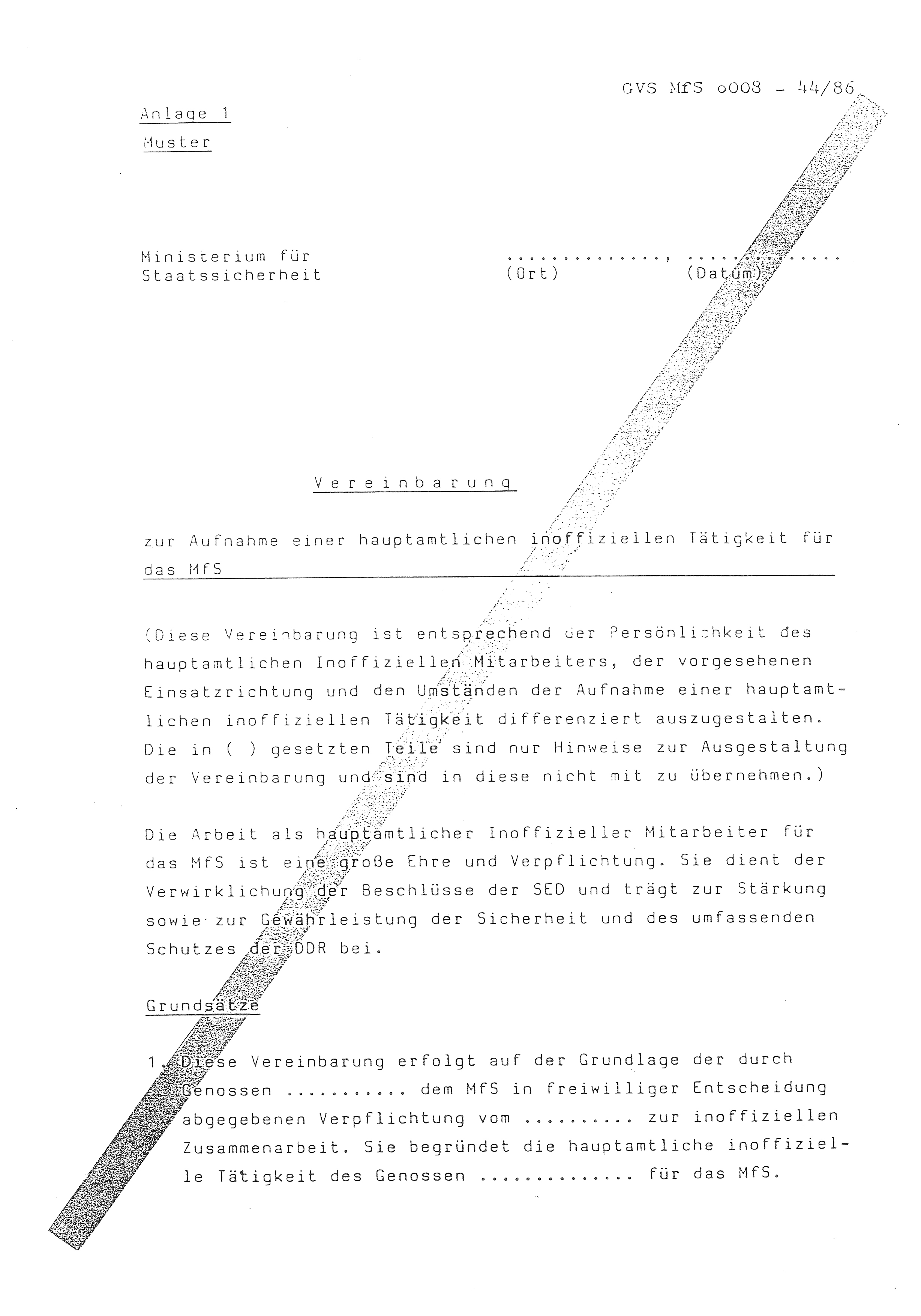 2. Durchführungsbestimmung zur Richtlinie 1/79 über die Arbeit mit hauptamtlichen Mitarbeitern des MfS (HIM), Deutsche Demokratische Republik (DDR), Ministerium für Staatssicherheit (MfS), Der Minister (Mielke), Geheime Verschlußsache (GVS) ooo8-44/86, Berlin 1986, Seite 49 (2. DB RL 1/79 DDR MfS Min. GVS ooo8-44/86 1986, S. 49)