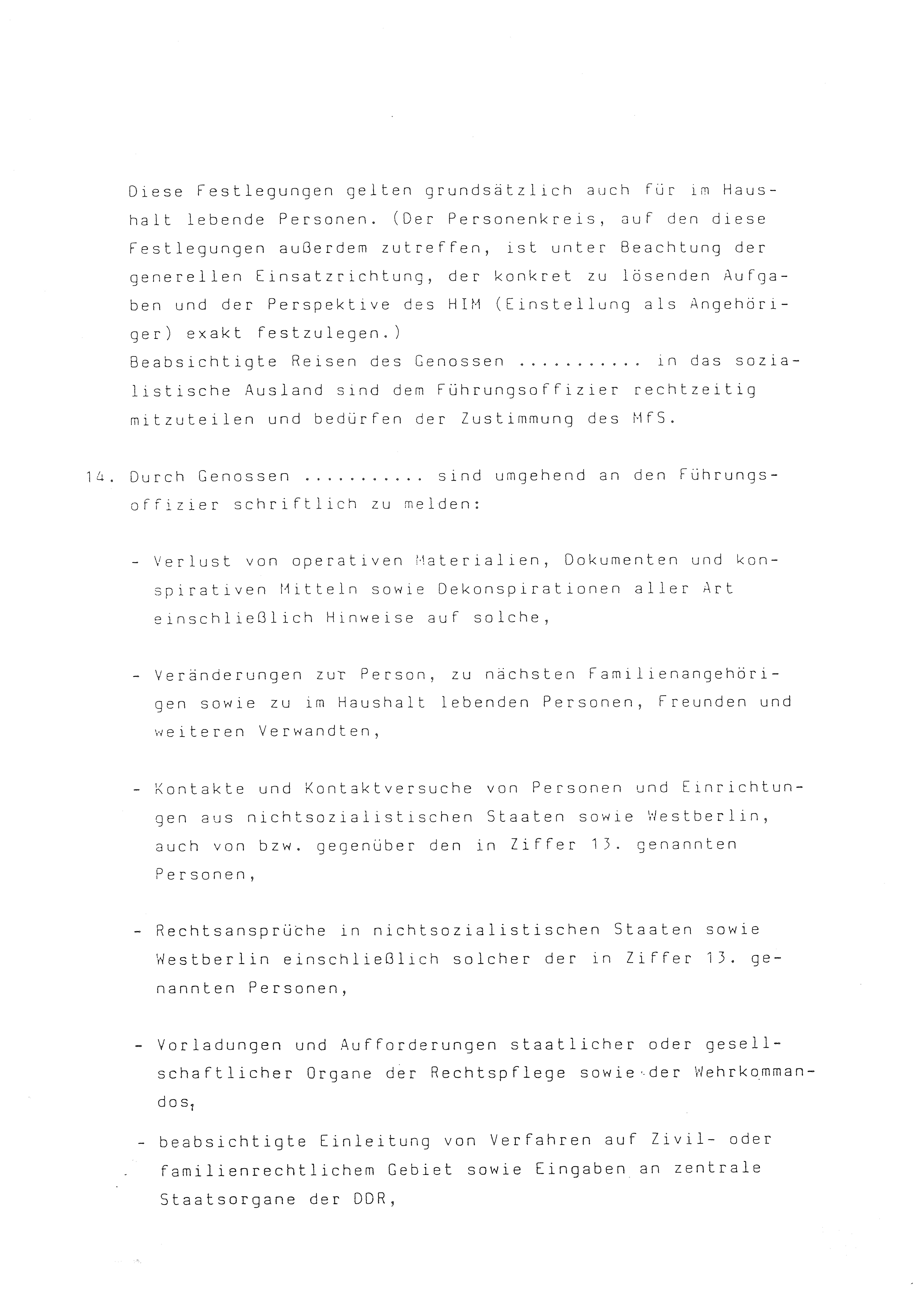 2. Durchführungsbestimmung zur Richtlinie 1/79 über die Arbeit mit hauptamtlichen Mitarbeitern des MfS (HIM), Deutsche Demokratische Republik (DDR), Ministerium für Staatssicherheit (MfS), Der Minister (Mielke), Geheime Verschlußsache (GVS) ooo8-44/86, Berlin 1986, Seite 58 (2. DB RL 1/79 DDR MfS Min. GVS ooo8-44/86 1986, S. 58)