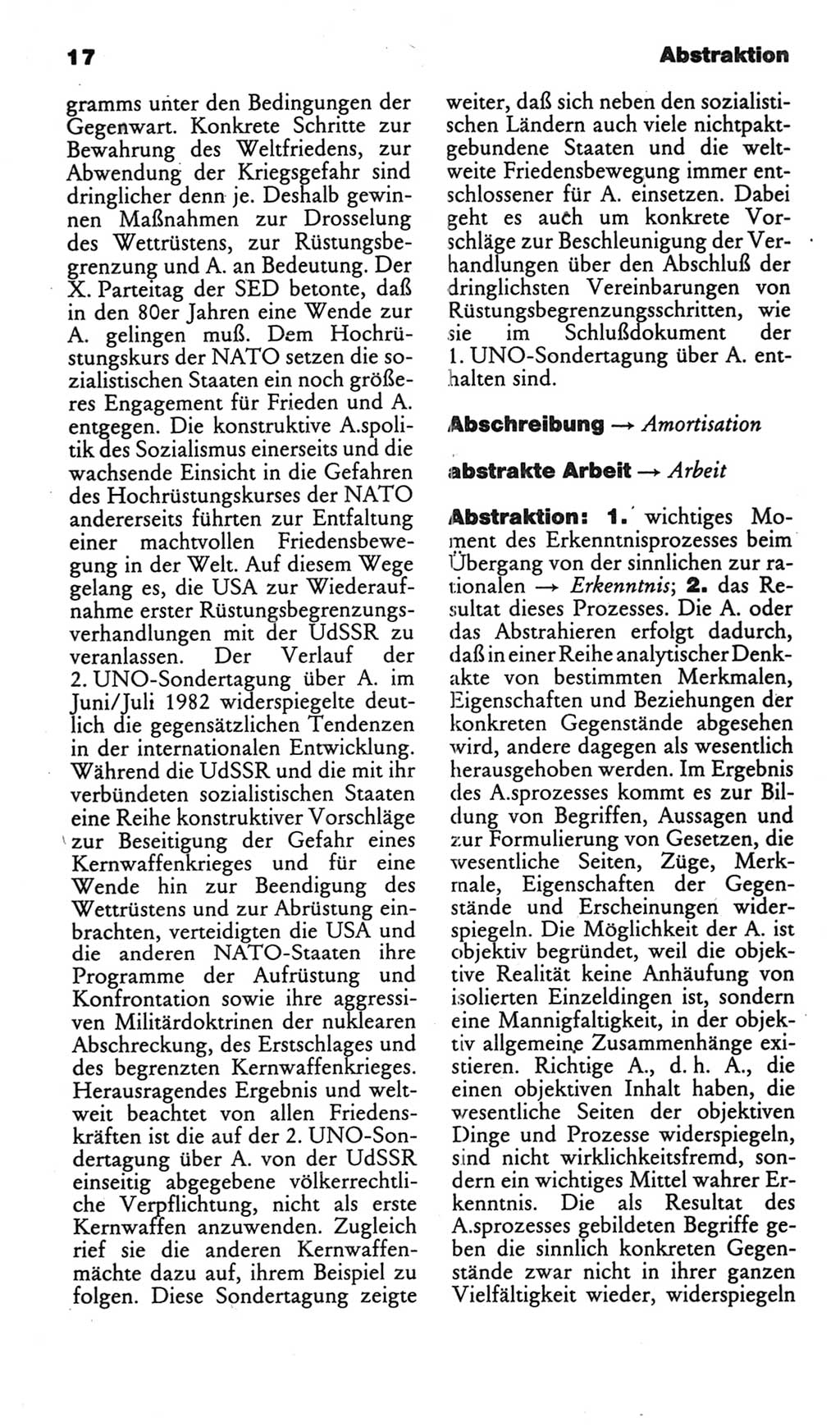 Kleines politisches Wörterbuch [Deutsche Demokratische Republik (DDR)] 1986, Seite 17 (Kl. pol. Wb. DDR 1986, S. 17)