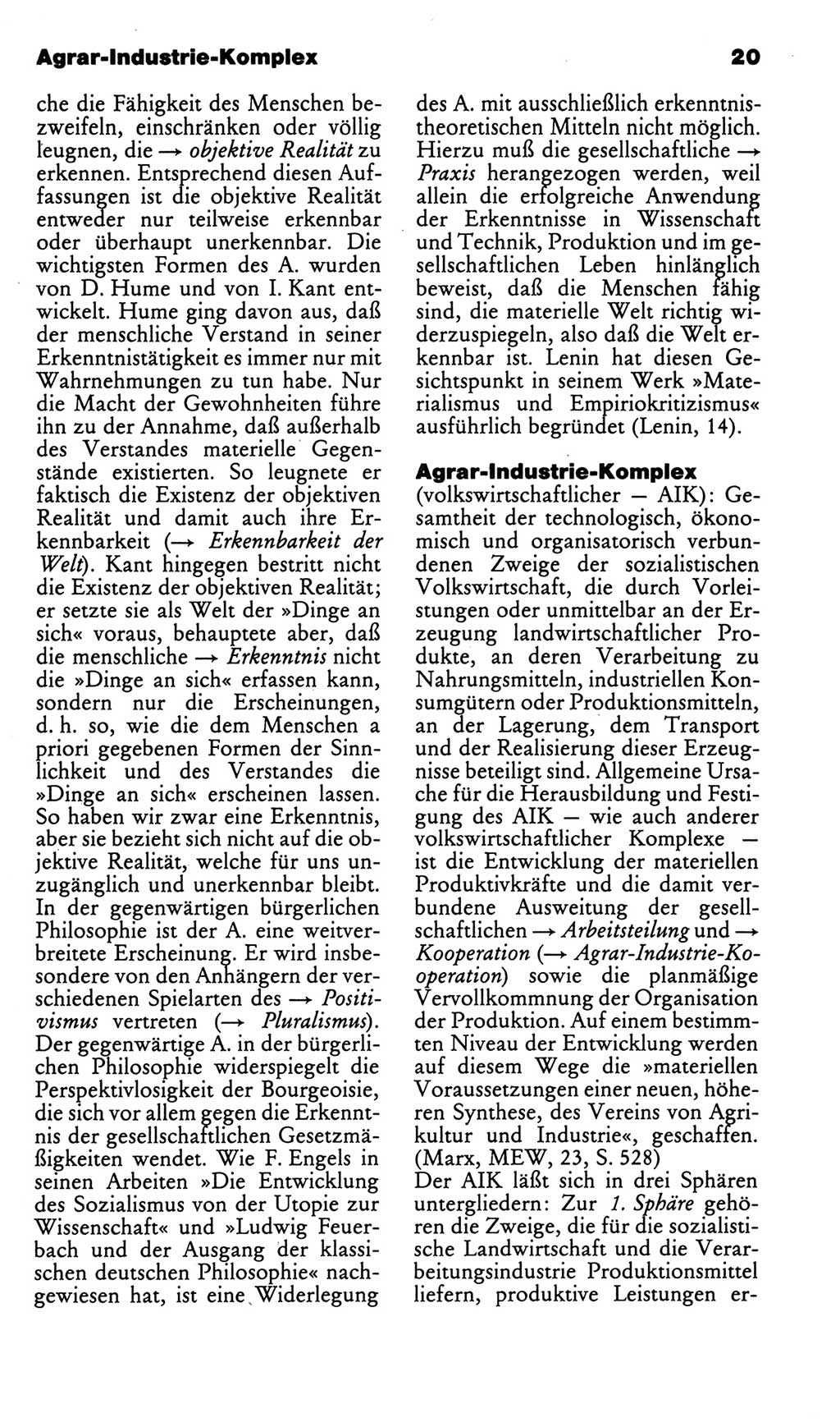 Kleines politisches Wörterbuch [Deutsche Demokratische Republik (DDR)] 1986, Seite 20 (Kl. pol. Wb. DDR 1986, S. 20)