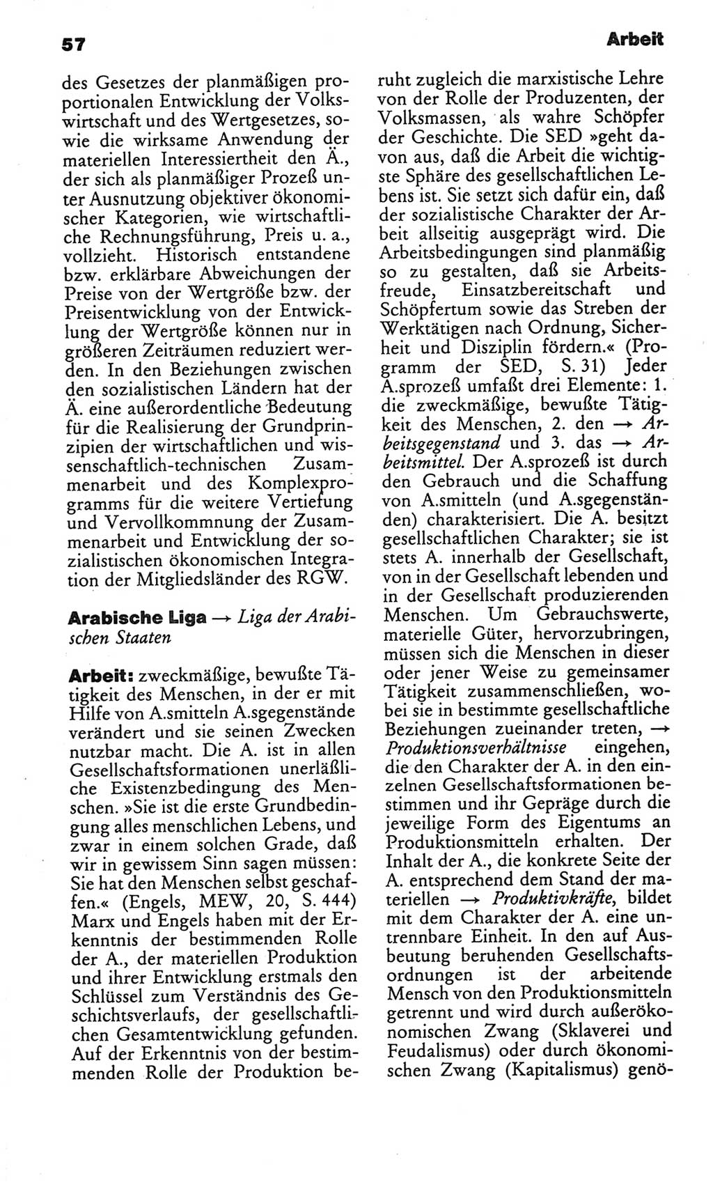 Kleines politisches Wörterbuch [Deutsche Demokratische Republik (DDR)] 1986, Seite 57 (Kl. pol. Wb. DDR 1986, S. 57)