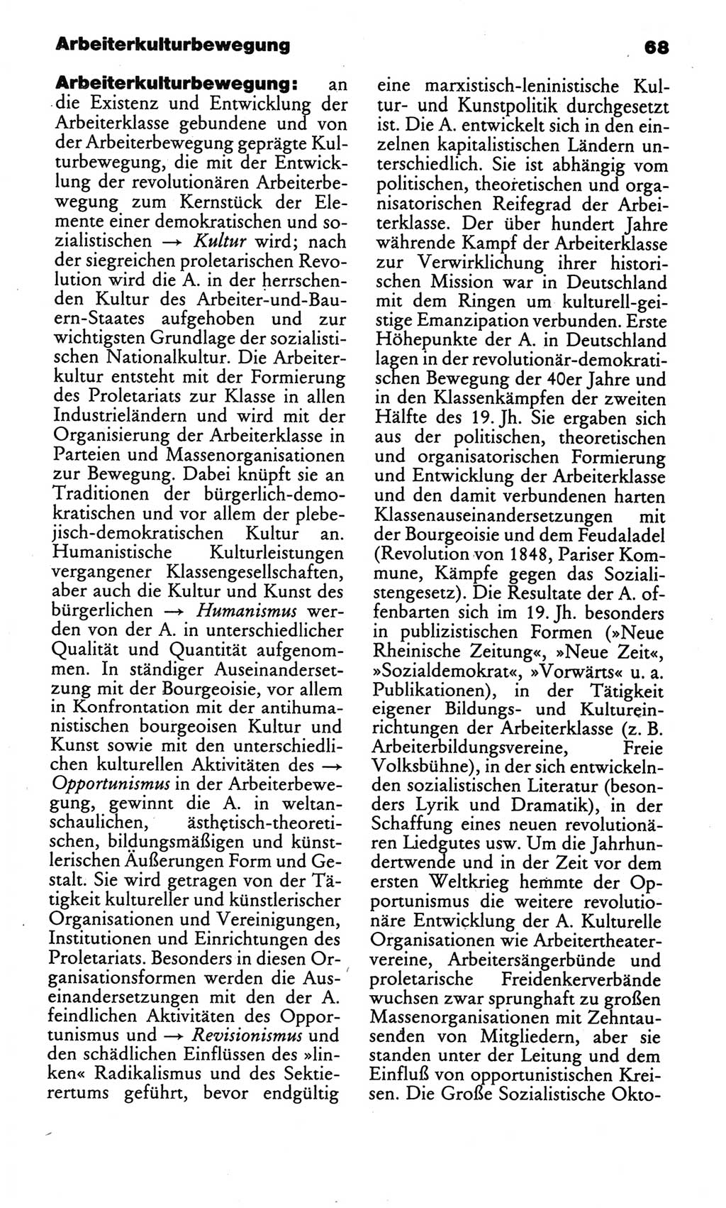 Kleines politisches Wörterbuch [Deutsche Demokratische Republik (DDR)] 1986, Seite 68 (Kl. pol. Wb. DDR 1986, S. 68)