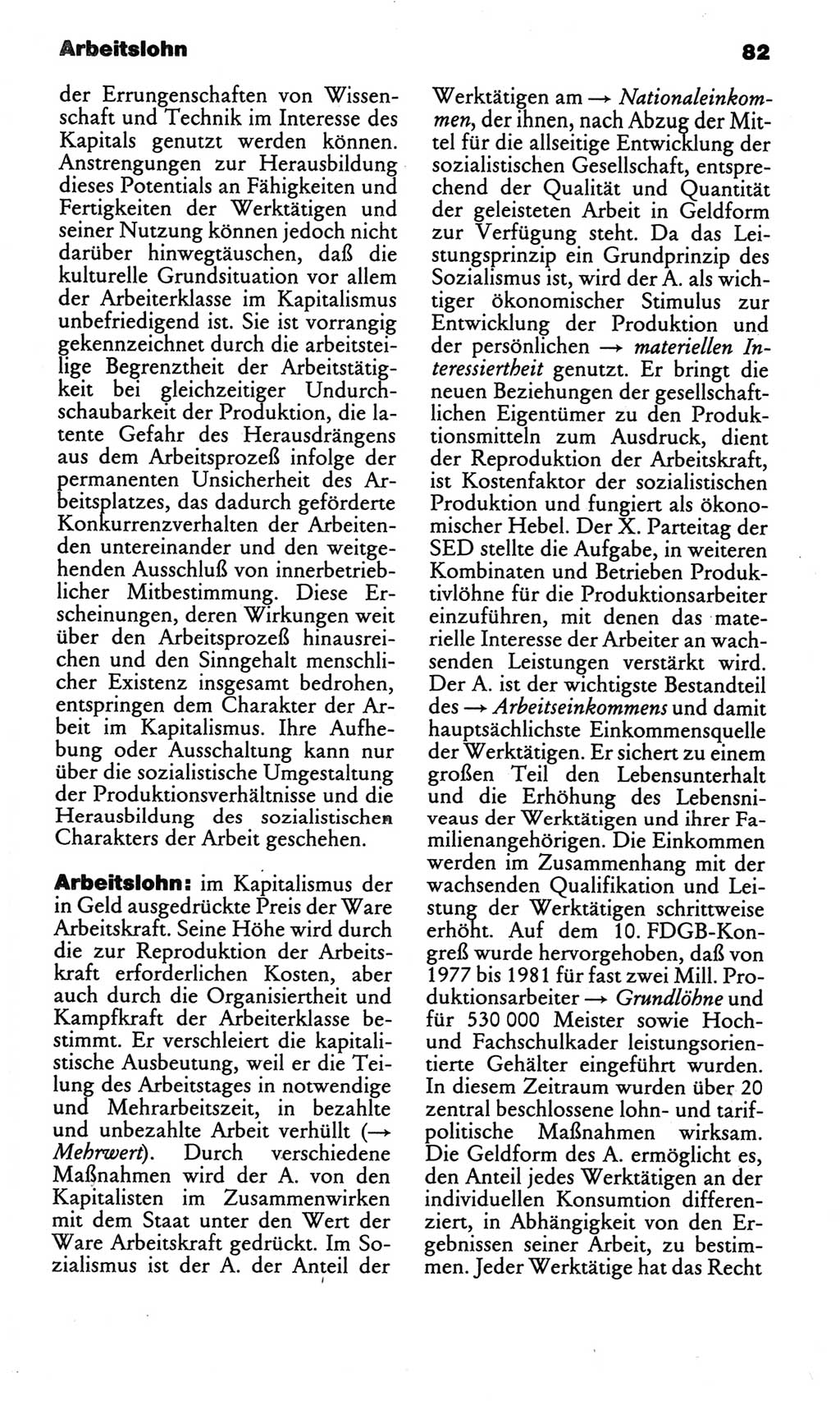 Kleines politisches Wörterbuch [Deutsche Demokratische Republik (DDR)] 1986, Seite 82 (Kl. pol. Wb. DDR 1986, S. 82)