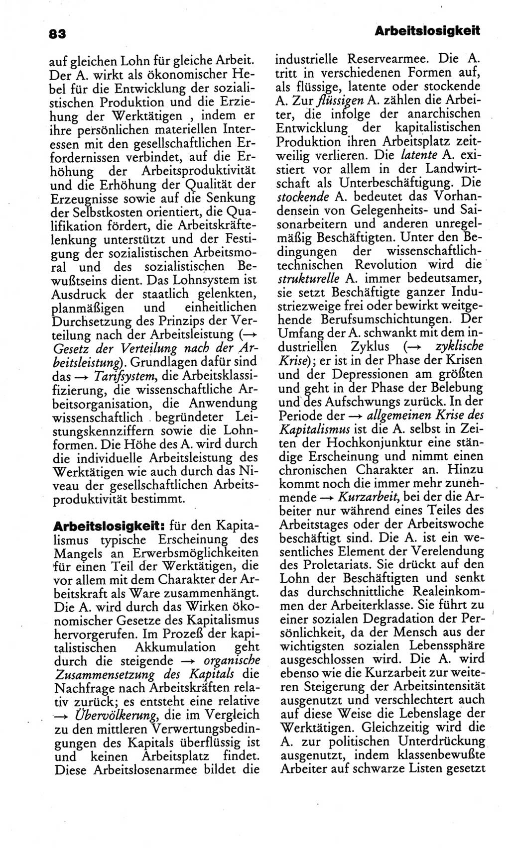 Kleines politisches Wörterbuch [Deutsche Demokratische Republik (DDR)] 1986, Seite 83 (Kl. pol. Wb. DDR 1986, S. 83)