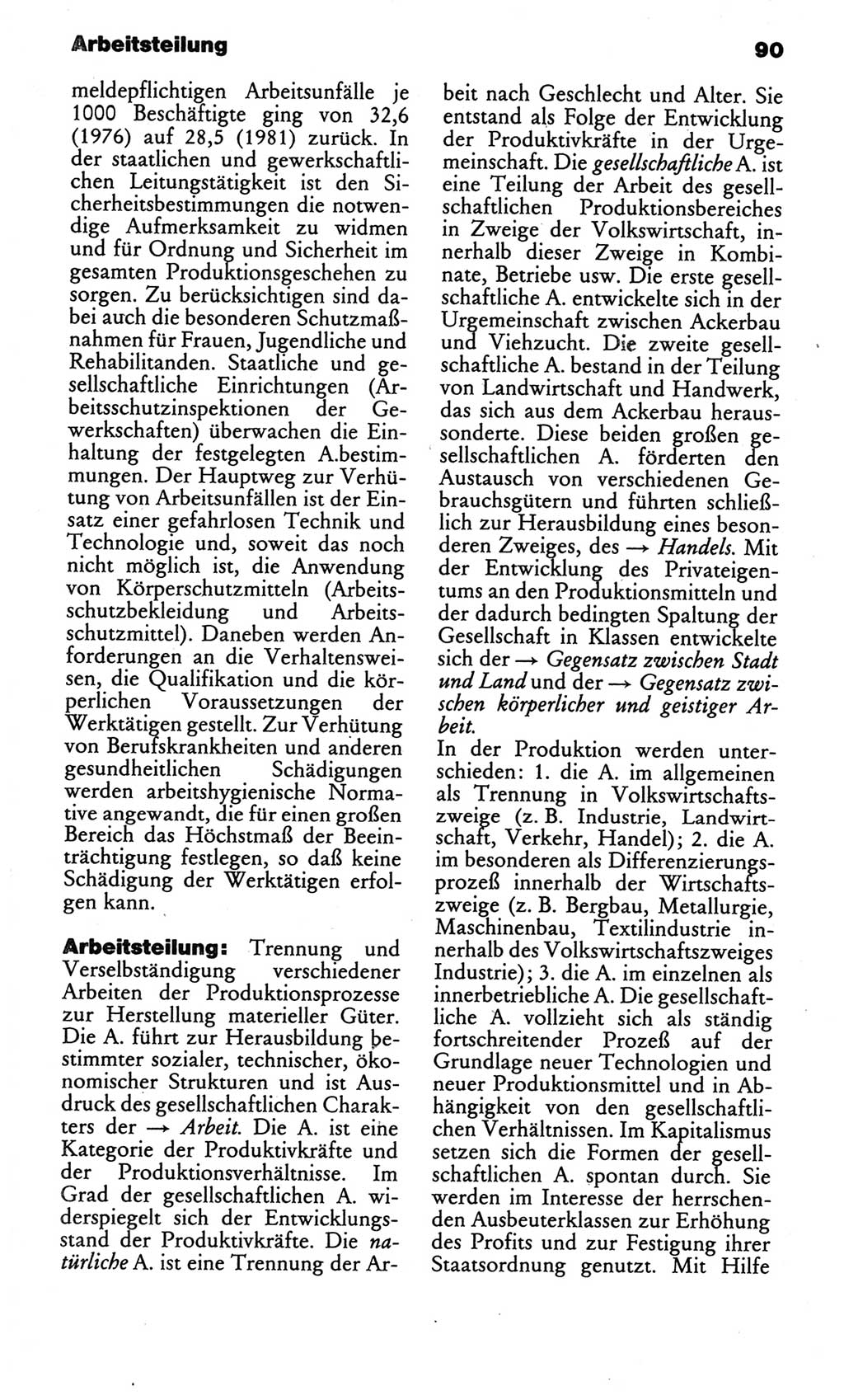Kleines politisches Wörterbuch [Deutsche Demokratische Republik (DDR)] 1986, Seite 90 (Kl. pol. Wb. DDR 1986, S. 90)