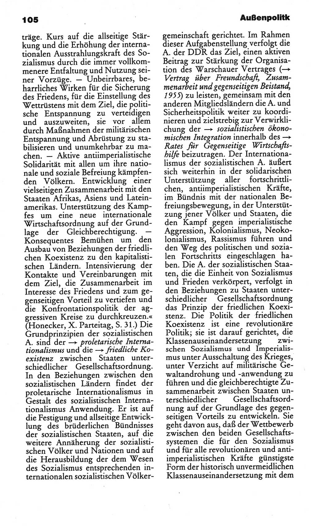 Kleines politisches Wörterbuch [Deutsche Demokratische Republik (DDR)] 1986, Seite 105 (Kl. pol. Wb. DDR 1986, S. 105)