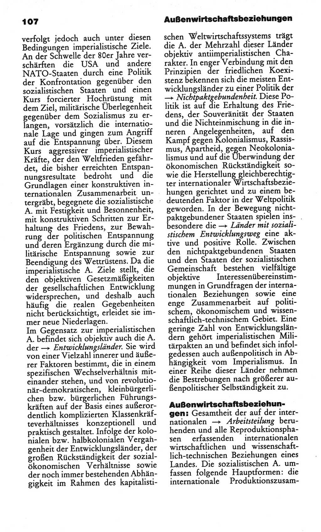Kleines politisches Wörterbuch [Deutsche Demokratische Republik (DDR)] 1986, Seite 107 (Kl. pol. Wb. DDR 1986, S. 107)