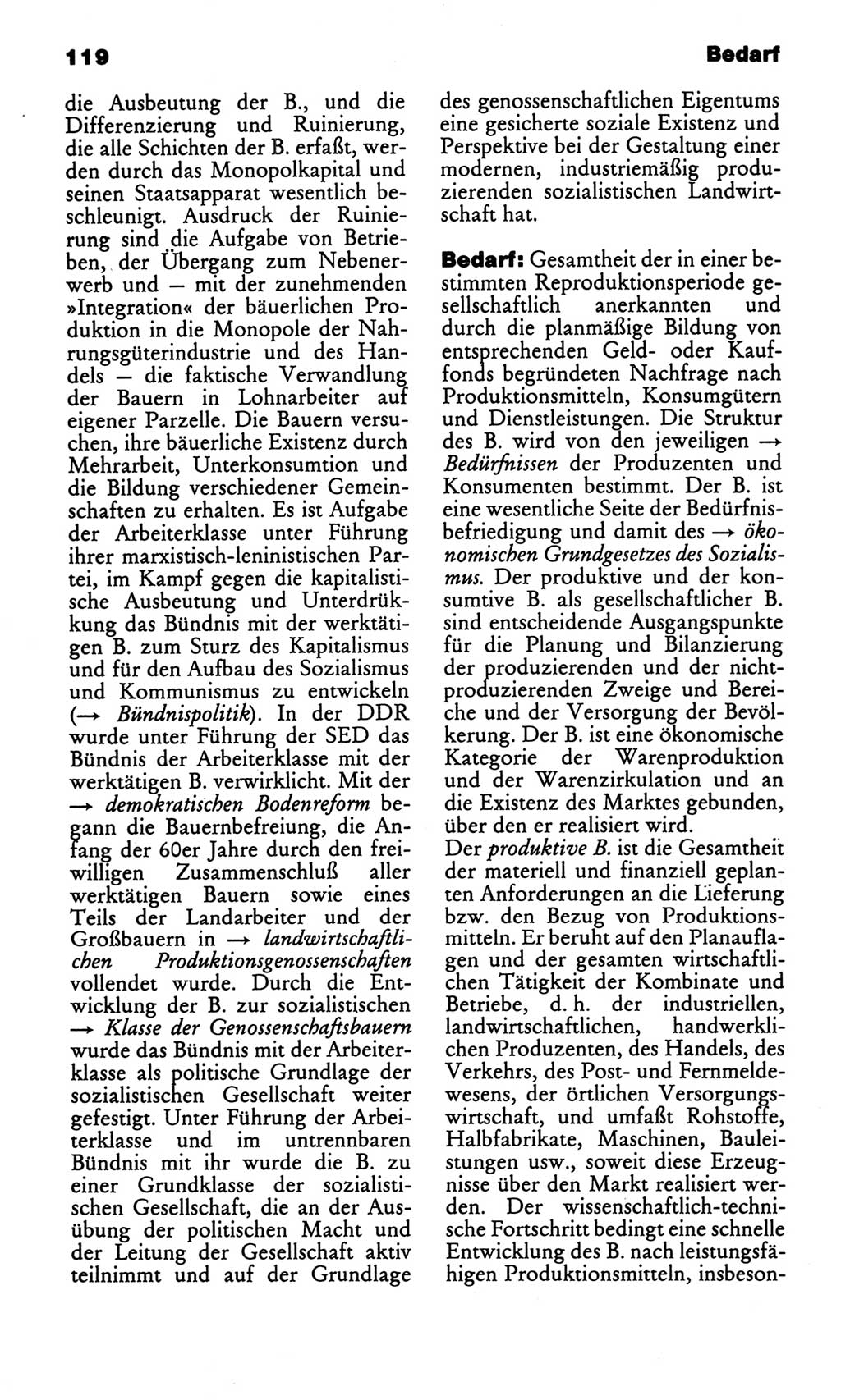 Kleines politisches Wörterbuch [Deutsche Demokratische Republik (DDR)] 1986, Seite 119 (Kl. pol. Wb. DDR 1986, S. 119)