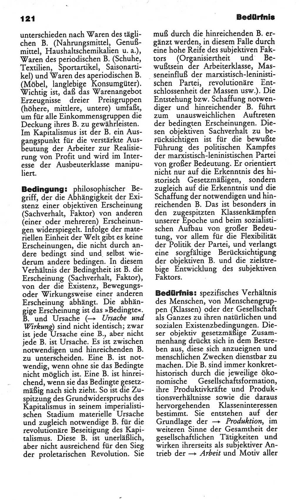 Kleines politisches Wörterbuch [Deutsche Demokratische Republik (DDR)] 1986, Seite 121 (Kl. pol. Wb. DDR 1986, S. 121)