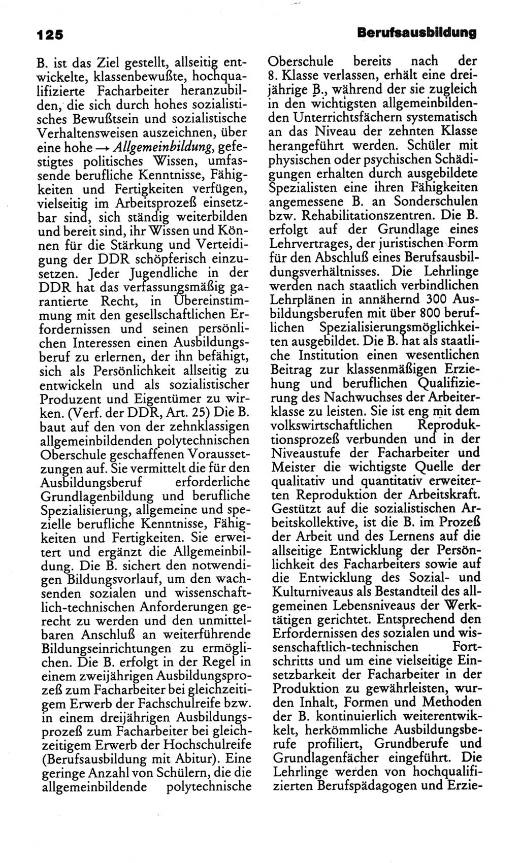 Kleines politisches Wörterbuch [Deutsche Demokratische Republik (DDR)] 1986, Seite 125 (Kl. pol. Wb. DDR 1986, S. 125)