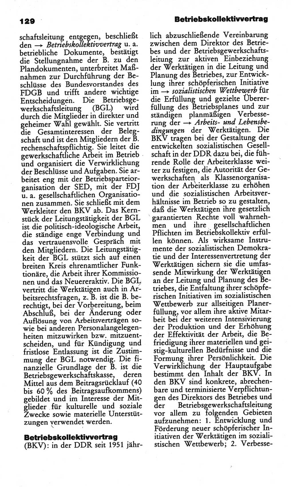Kleines politisches Wörterbuch [Deutsche Demokratische Republik (DDR)] 1986, Seite 129 (Kl. pol. Wb. DDR 1986, S. 129)