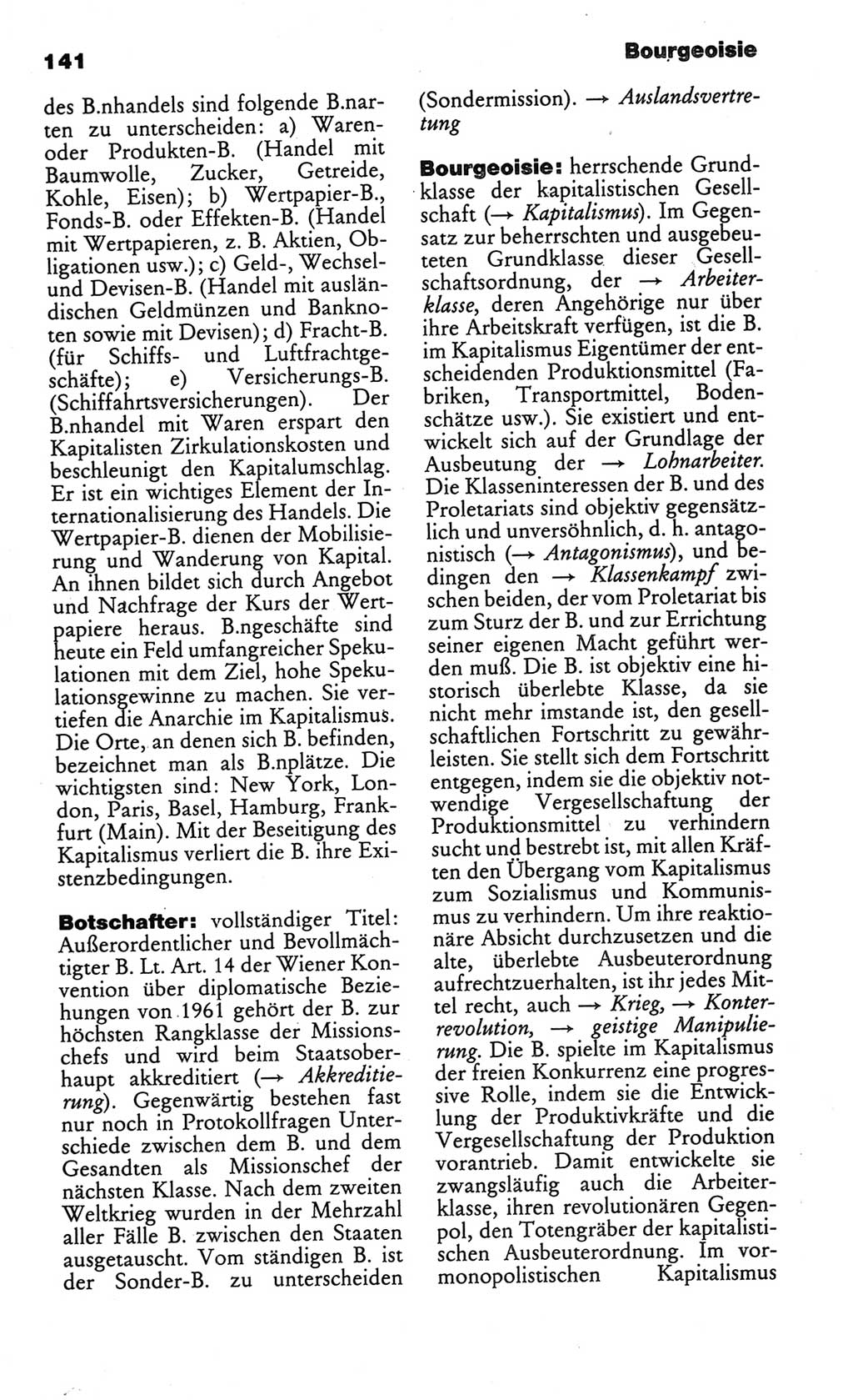 Kleines politisches Wörterbuch [Deutsche Demokratische Republik (DDR)] 1986, Seite 141 (Kl. pol. Wb. DDR 1986, S. 141)