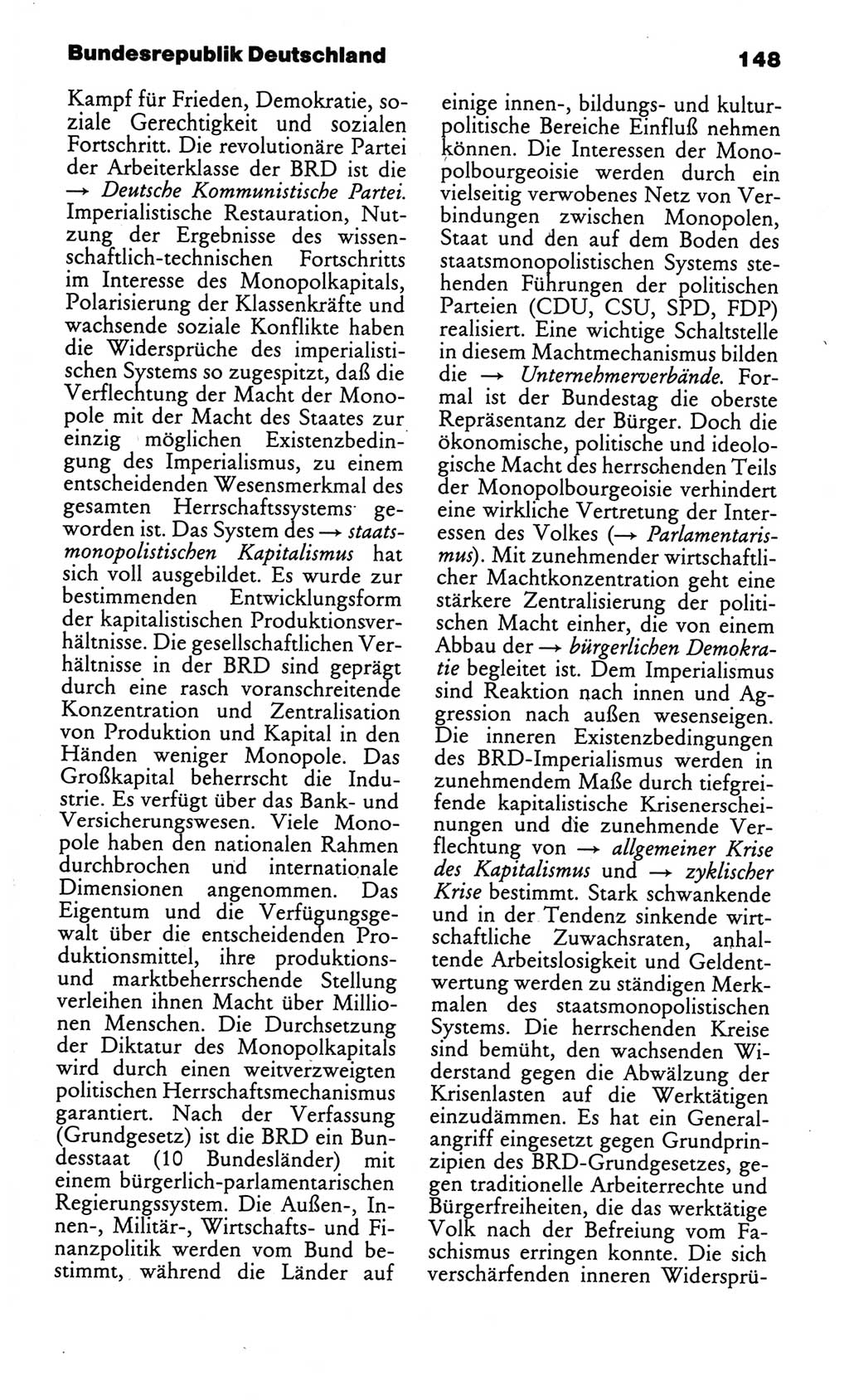 Kleines politisches Wörterbuch [Deutsche Demokratische Republik (DDR)] 1986, Seite 148 (Kl. pol. Wb. DDR 1986, S. 148)