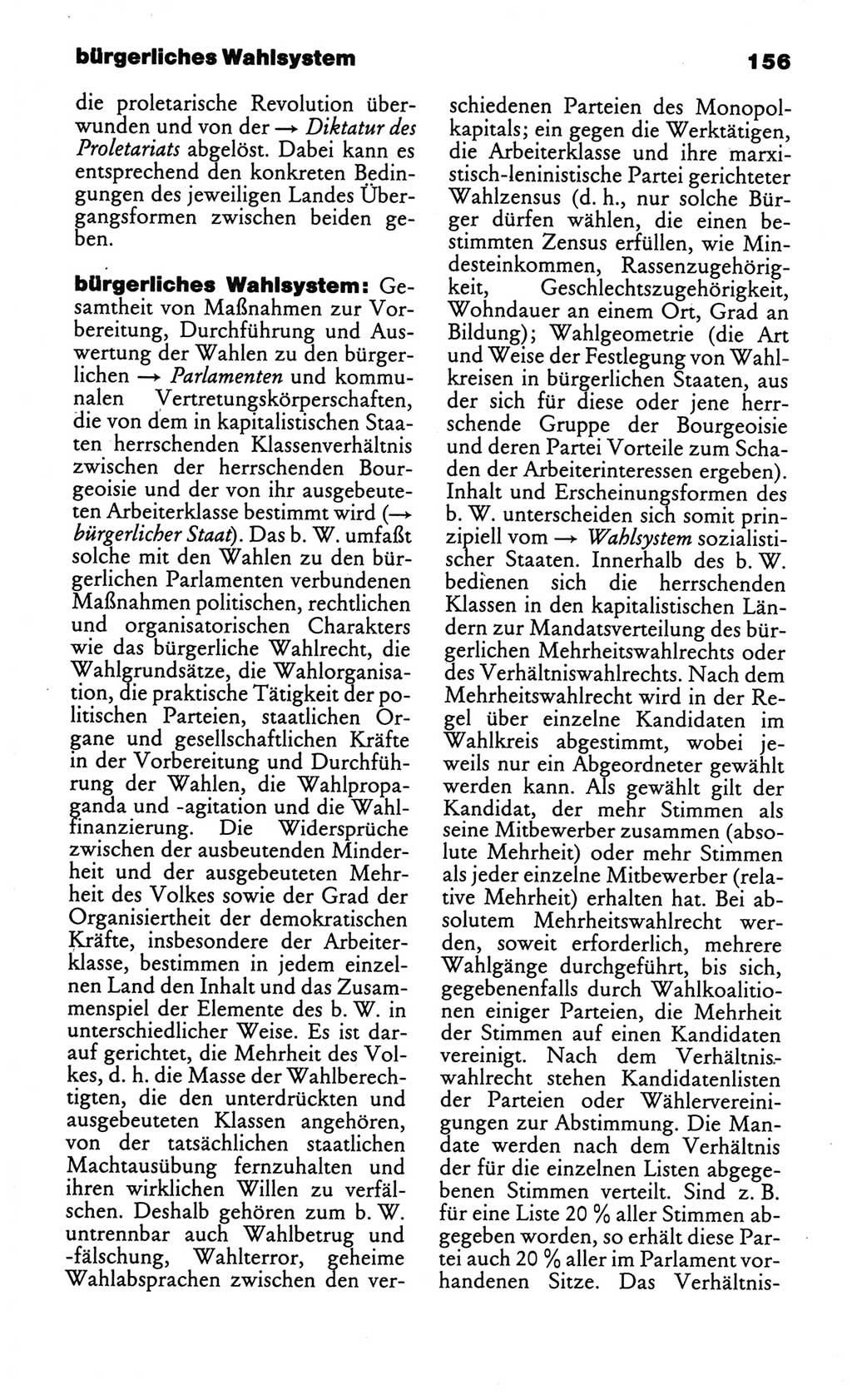 Kleines politisches Wörterbuch [Deutsche Demokratische Republik (DDR)] 1986, Seite 156 (Kl. pol. Wb. DDR 1986, S. 156)