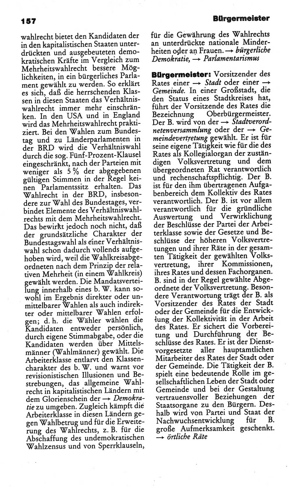 Kleines politisches Wörterbuch [Deutsche Demokratische Republik (DDR)] 1986, Seite 157 (Kl. pol. Wb. DDR 1986, S. 157)