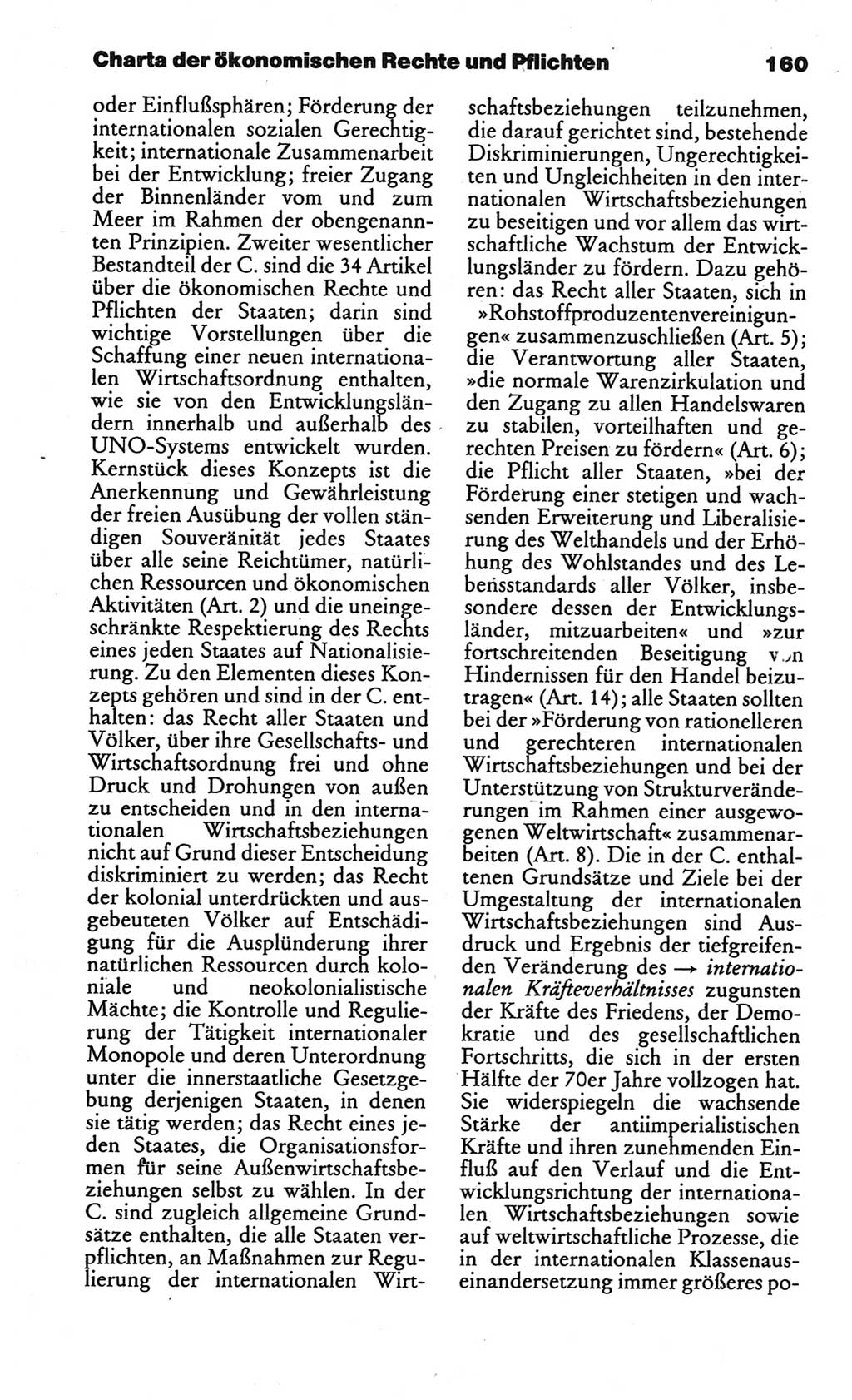 Kleines politisches Wörterbuch [Deutsche Demokratische Republik (DDR)] 1986, Seite 160 (Kl. pol. Wb. DDR 1986, S. 160)