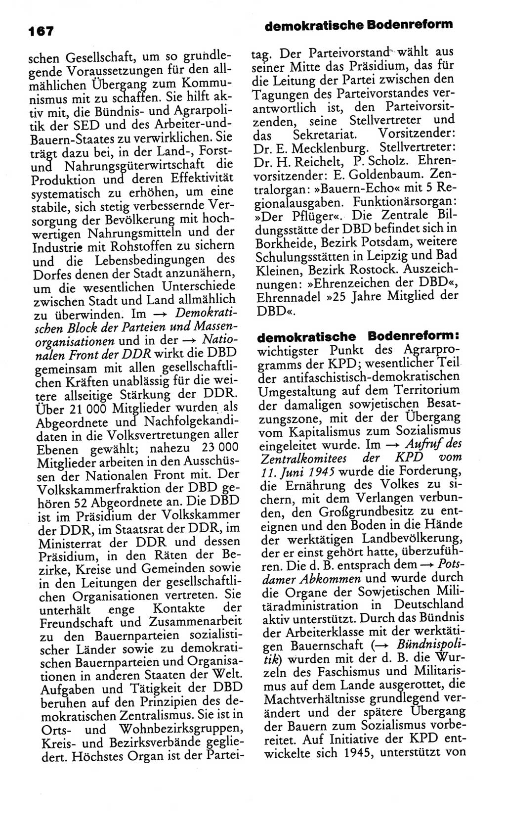 Kleines politisches Wörterbuch [Deutsche Demokratische Republik (DDR)] 1986, Seite 167 (Kl. pol. Wb. DDR 1986, S. 167)