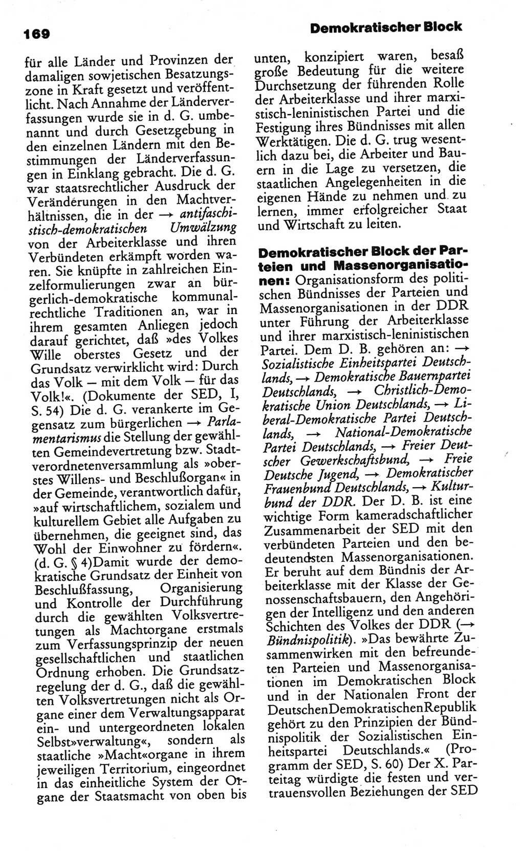 Kleines politisches Wörterbuch [Deutsche Demokratische Republik (DDR)] 1986, Seite 169 (Kl. pol. Wb. DDR 1986, S. 169)